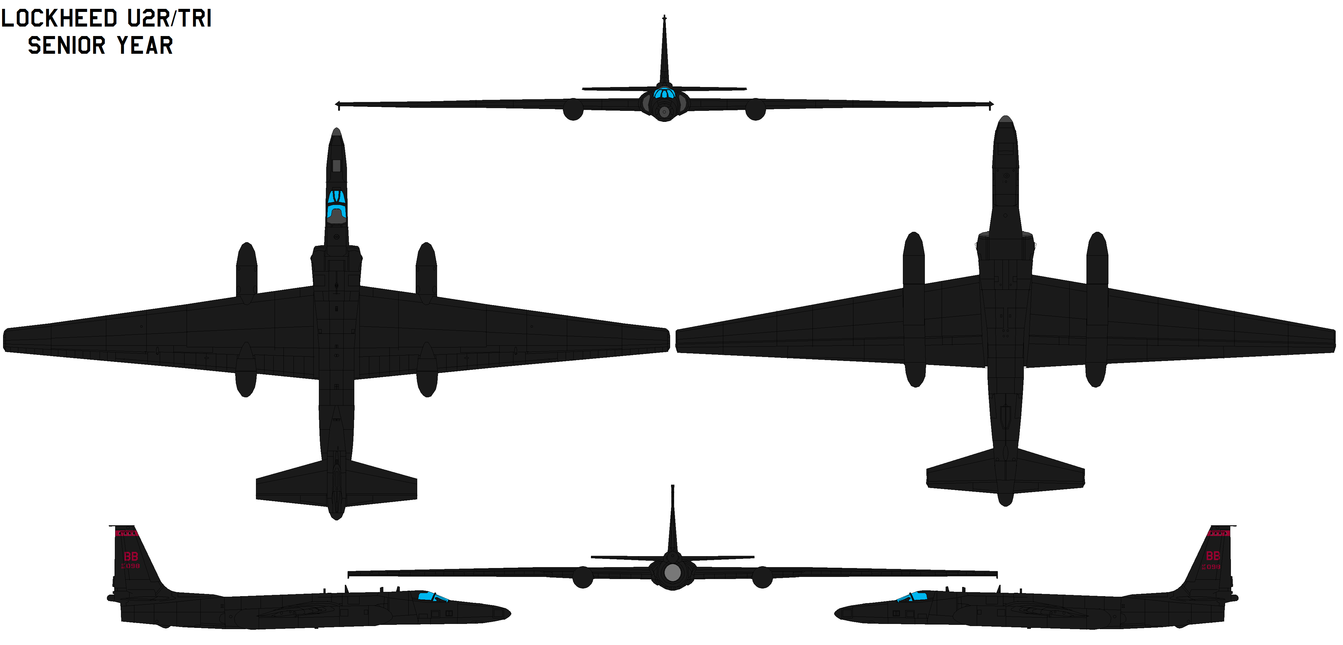 Lockheed U2 TR1 SENIOR YEAR
