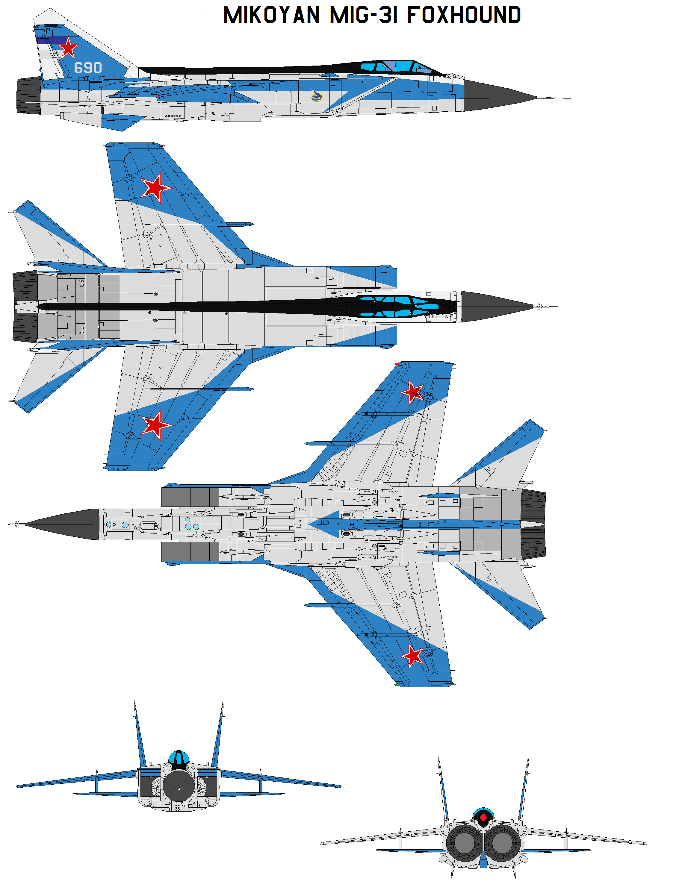 Mikoyan MiG-31 Foxhound by bagera3005 on DeviantArt