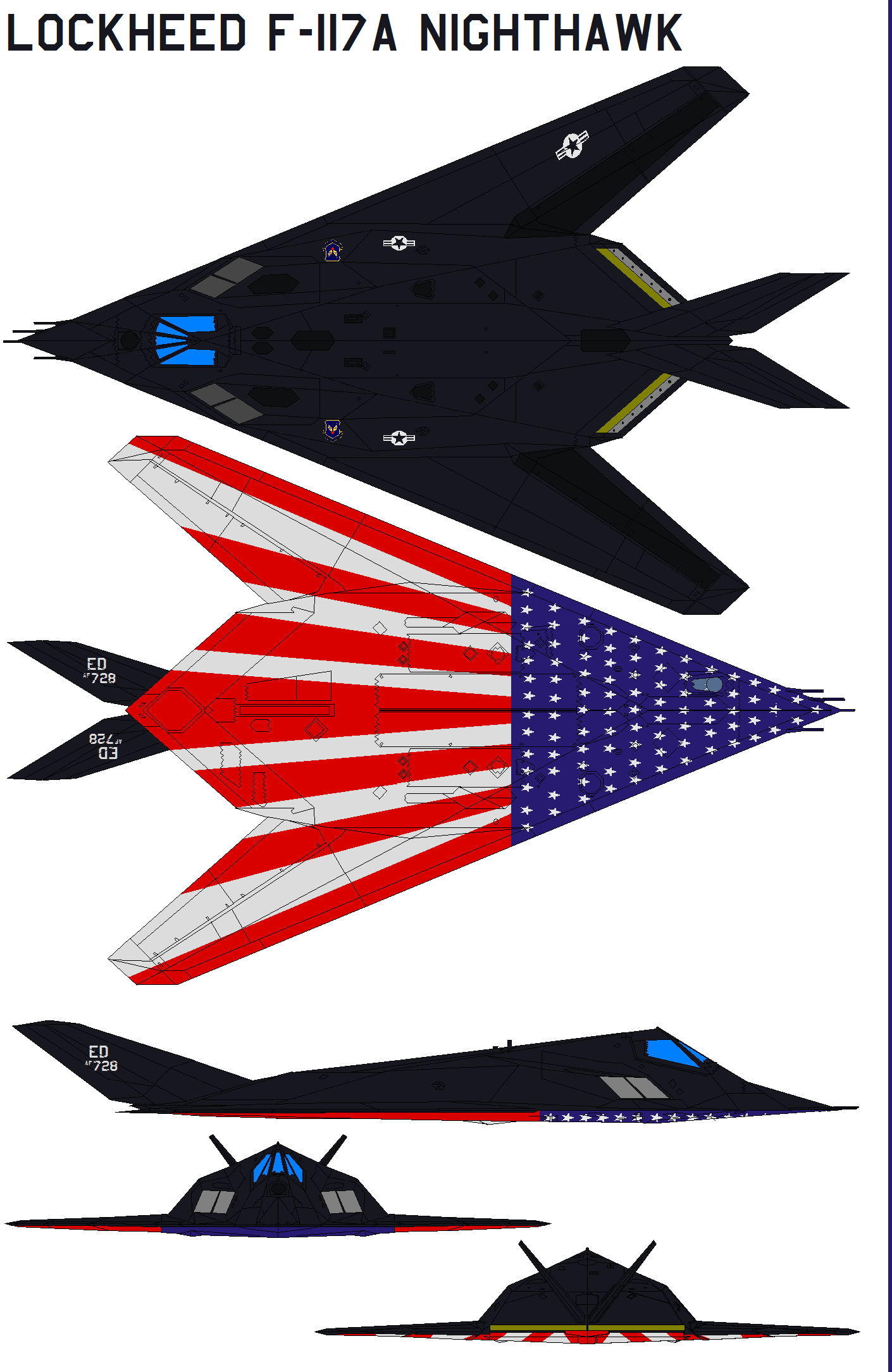 F-117A Nighthawk Shows Colors