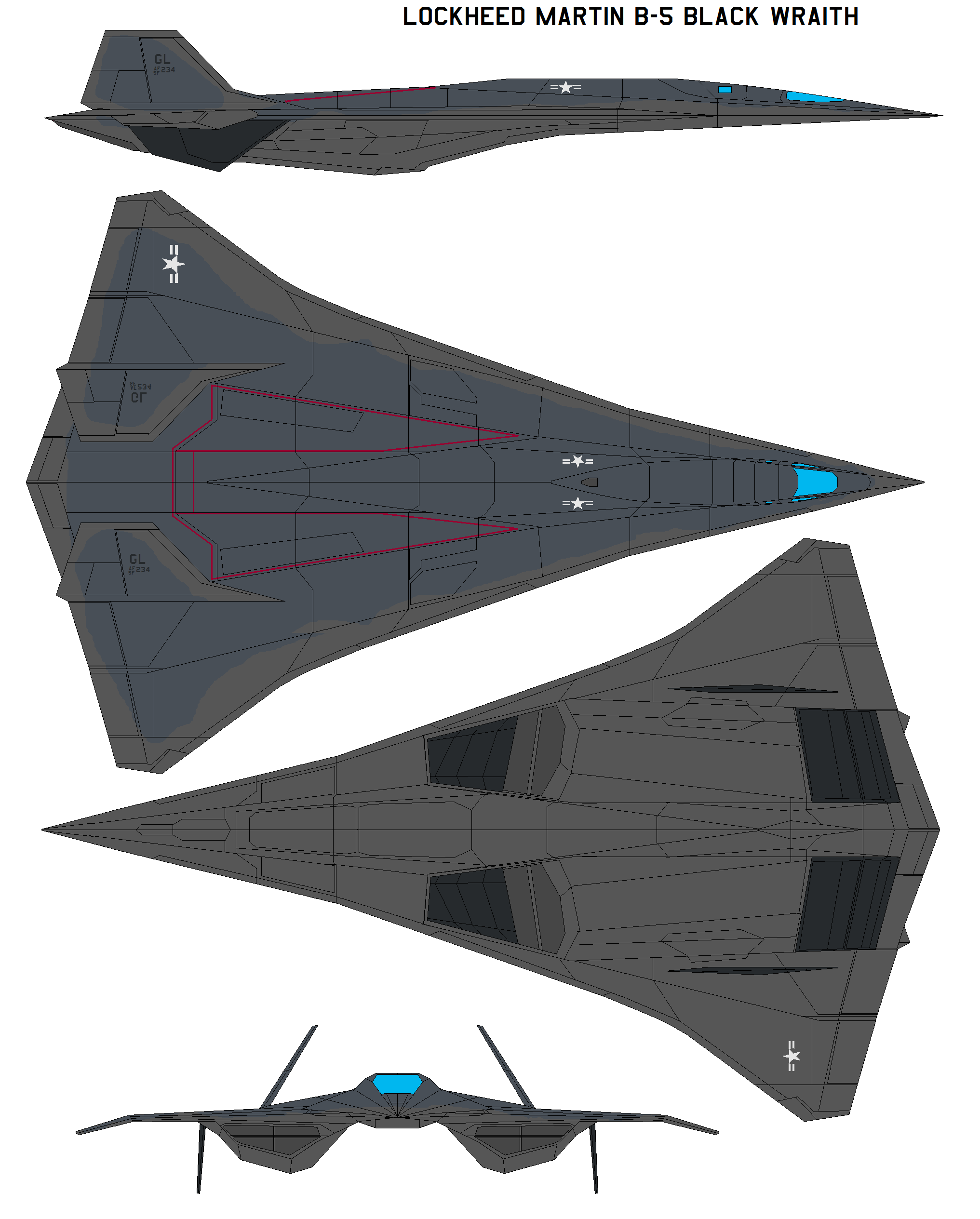Lockheed b-5 Black Wraith by bagera3005 on DeviantArt
