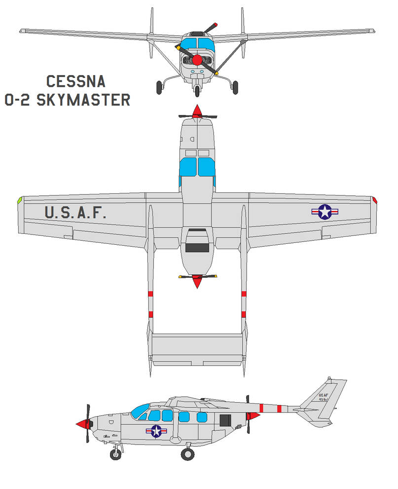 Cessna O-2 Skymaster by bagera3005