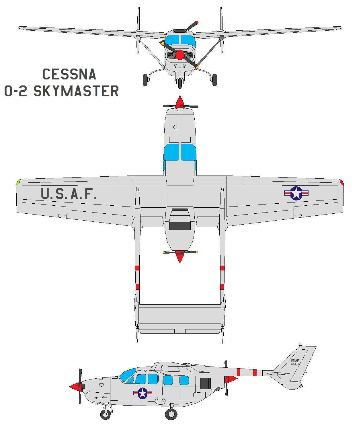 Cessna O-2 Skymaster by bagera3005