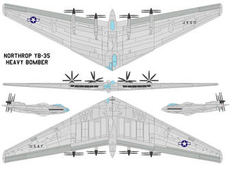 Northrop YB-35 by bagera3005