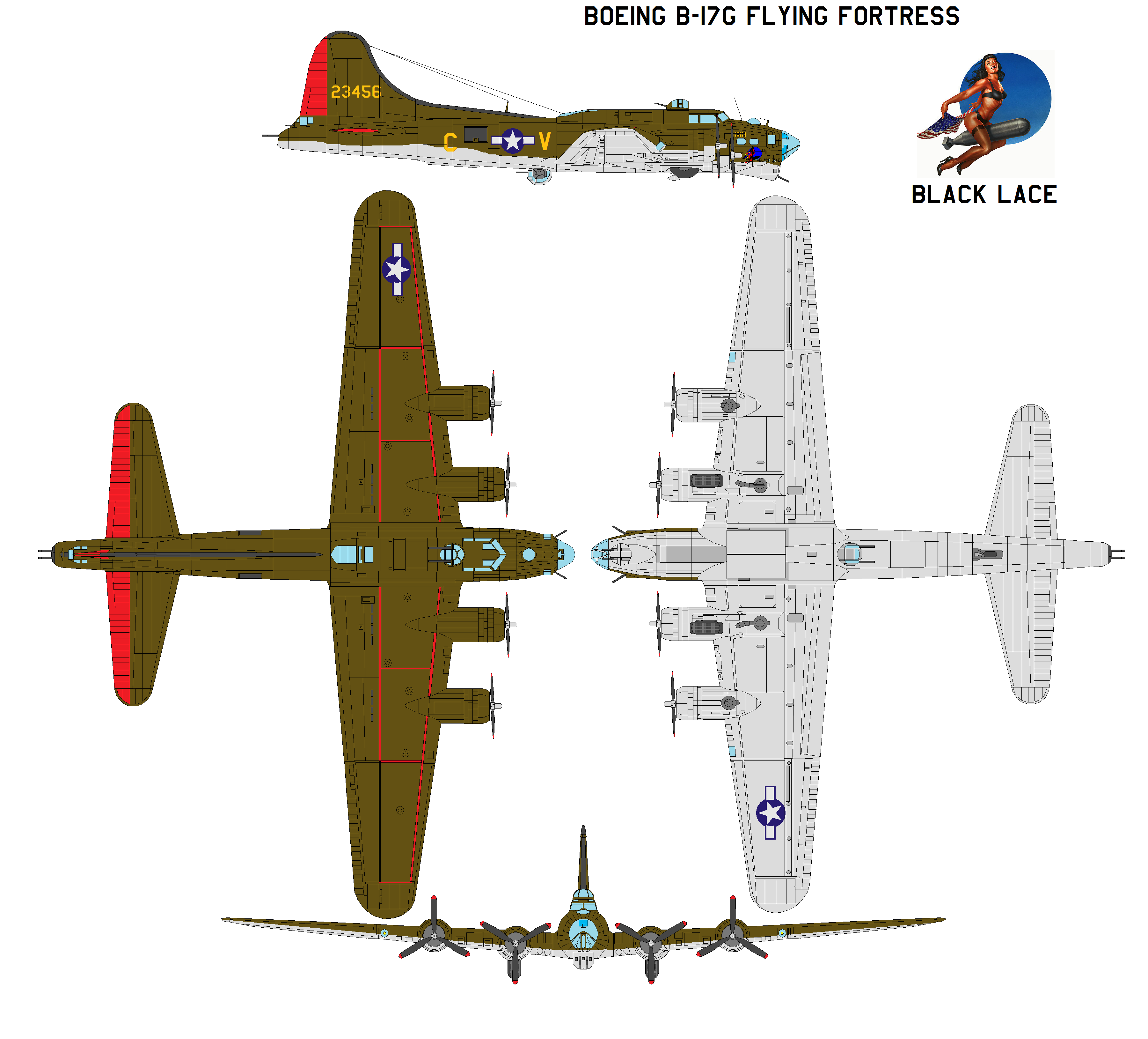 Old 666 B 17 After Battle old-666-b-17-after-battle