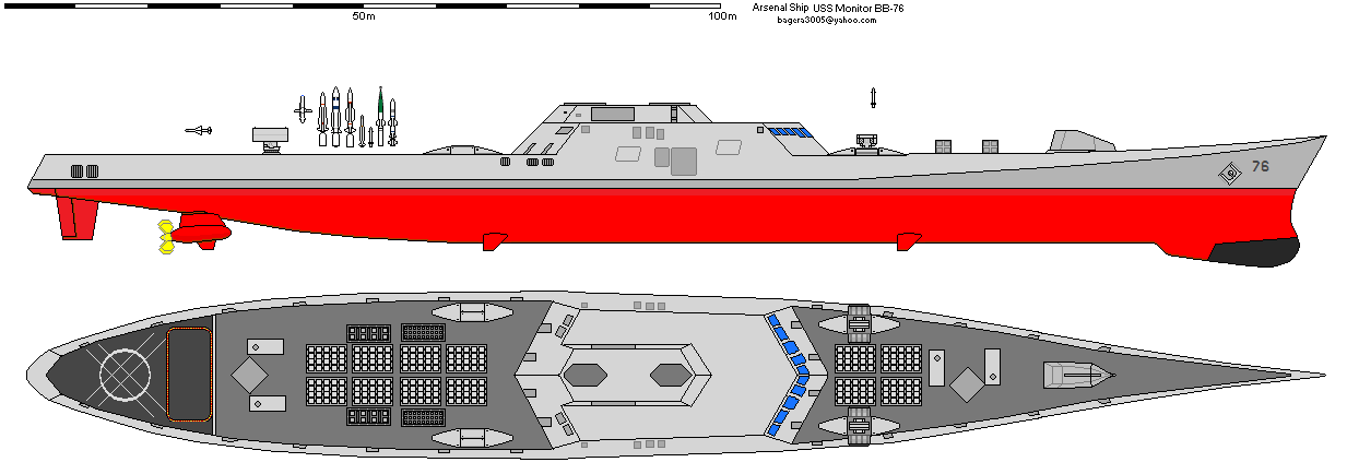 USS Monitor BB-76 Arsenal Ship