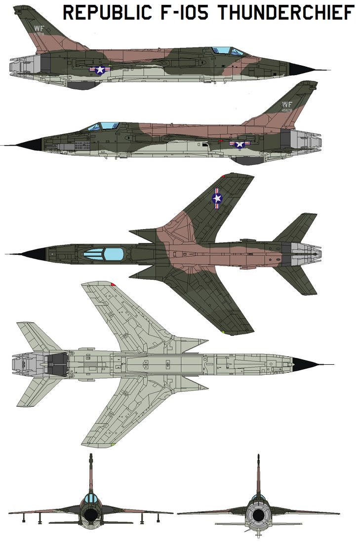 Republic F 105A Thunderchief By Bagera3005 On DeviantArt republic-f-105a-thunderchief-by-bagera3005-on-deviantart