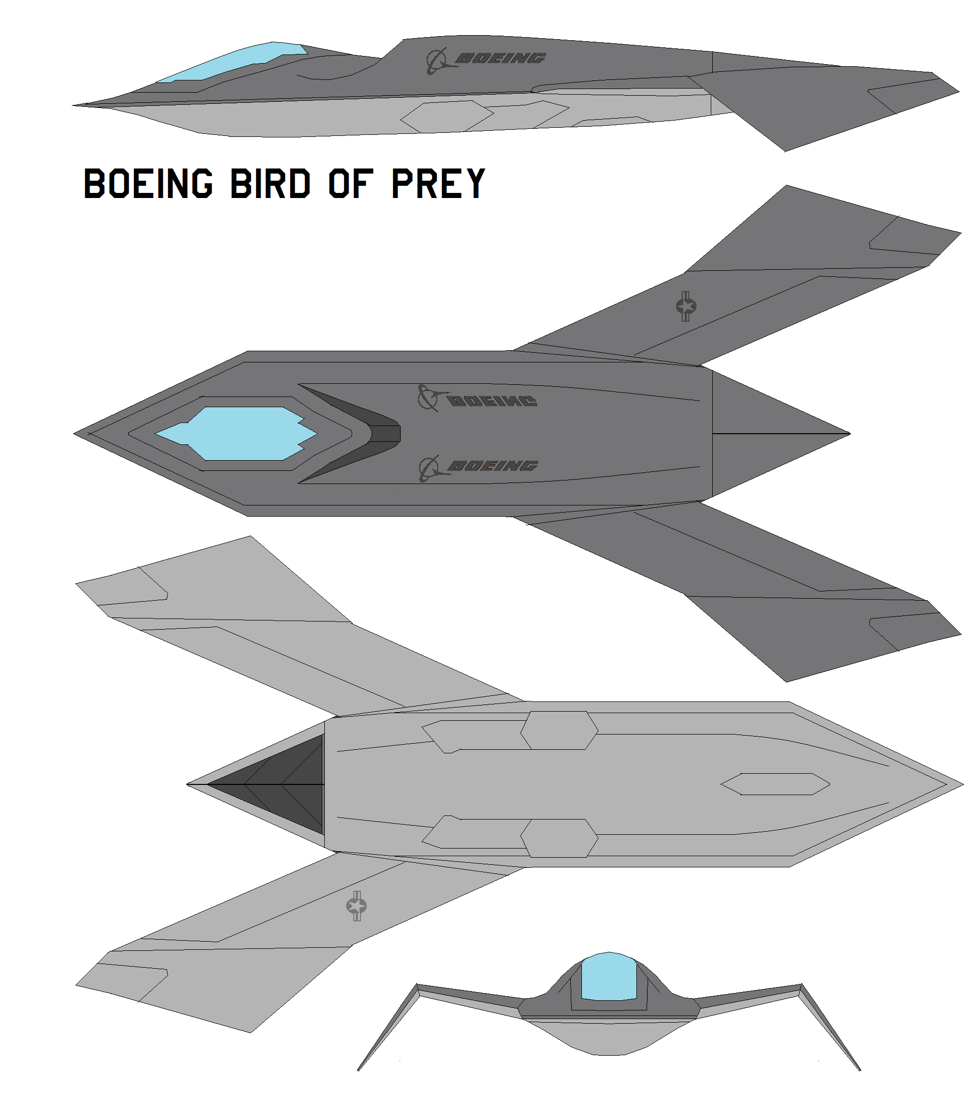 Boeing Bird of Prey by bagera3005 on DeviantArt