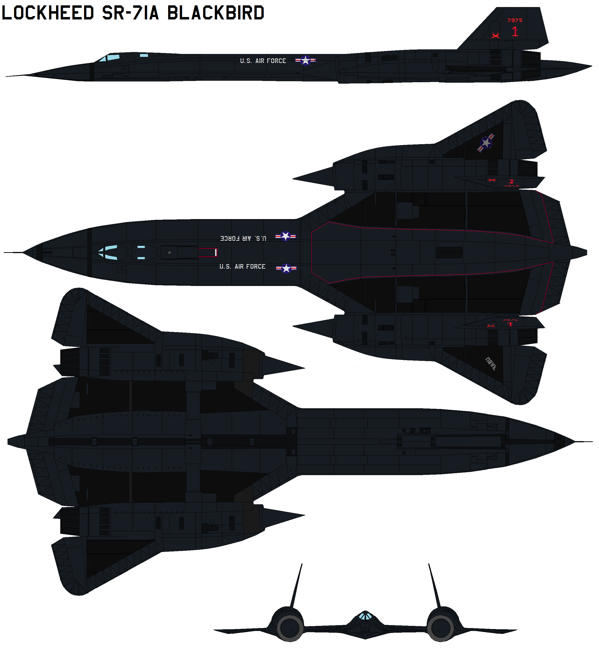Lockheed SR-71 Blackbird 17975 by bagera3005 on DeviantArt
