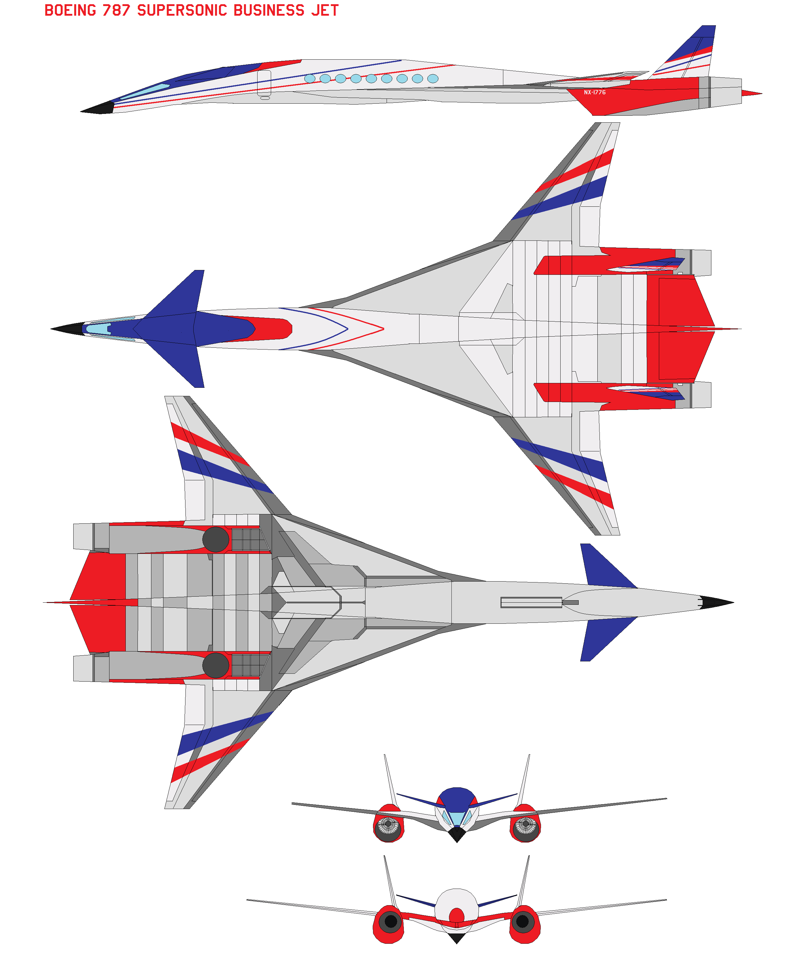 Boeing 787 Supersonic business