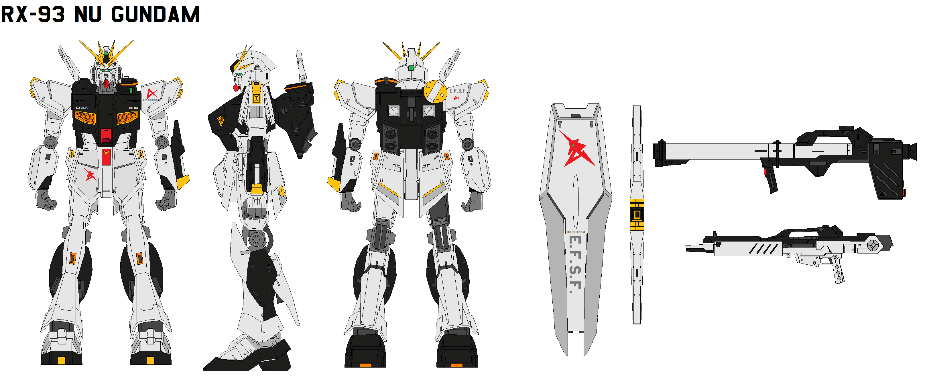 Rx 93 Nu Gundam By Bagera3005 On Deviantart