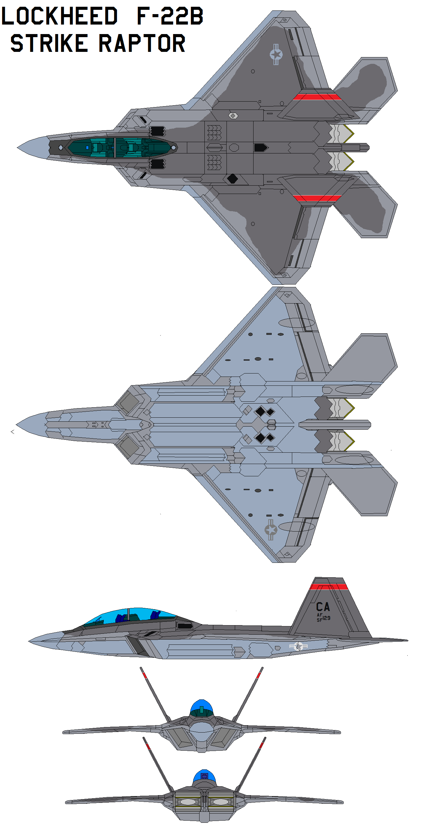 Strike Raptor Lockheed F-22B Strike Raptor by bagera3005 on DeviantArt