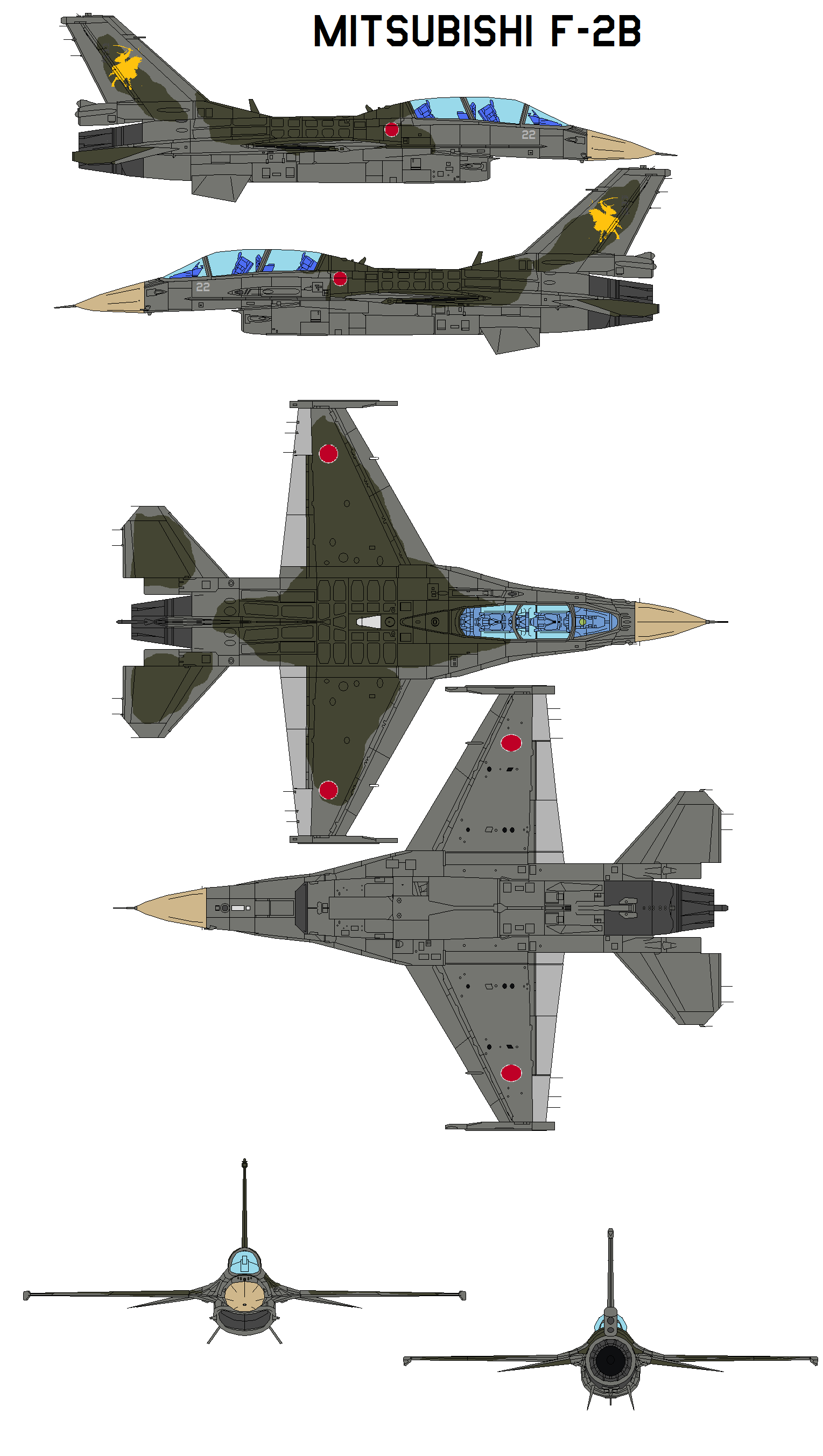 Mitsubishi F-2 B