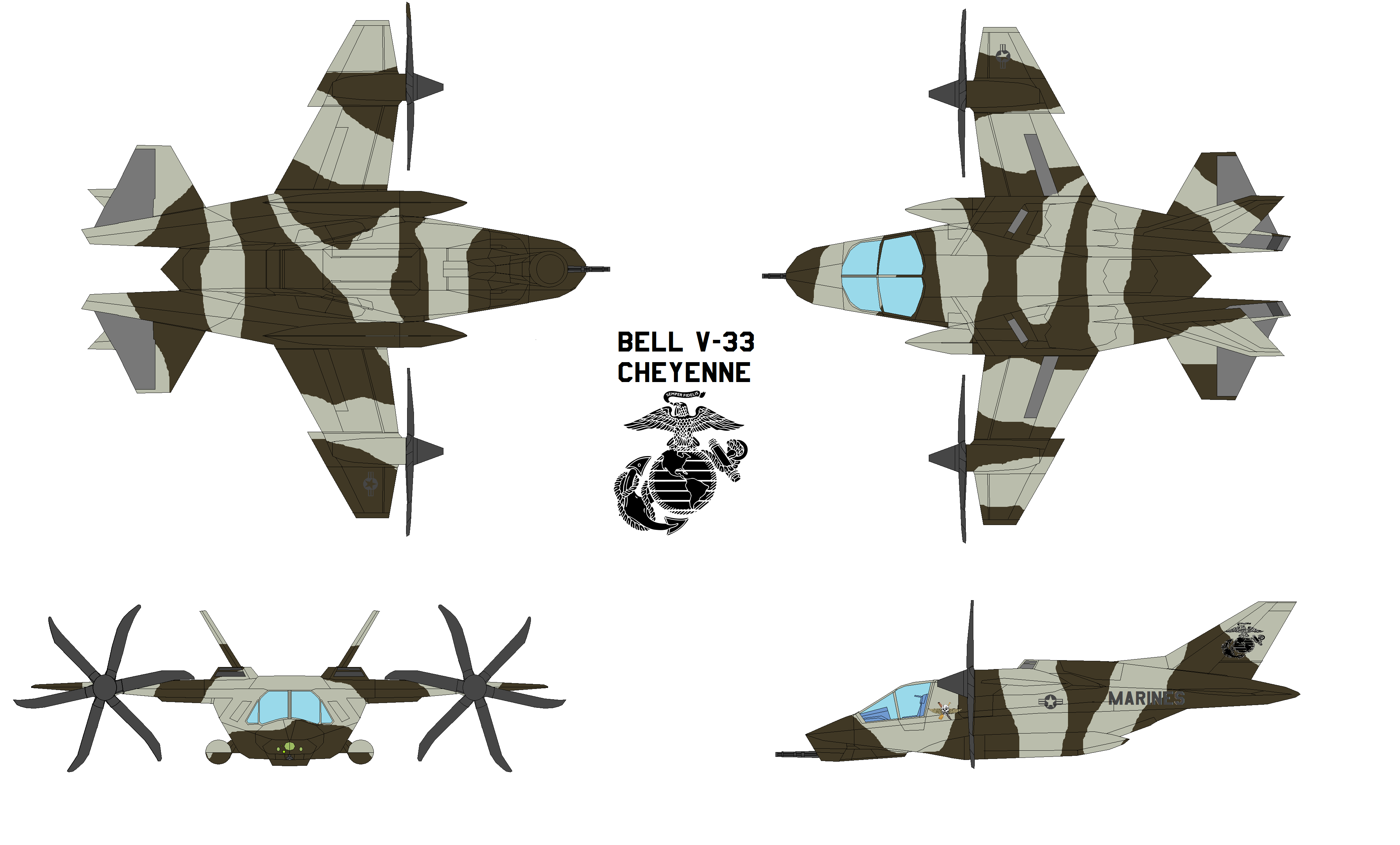 Bell V-33  Cheyenne