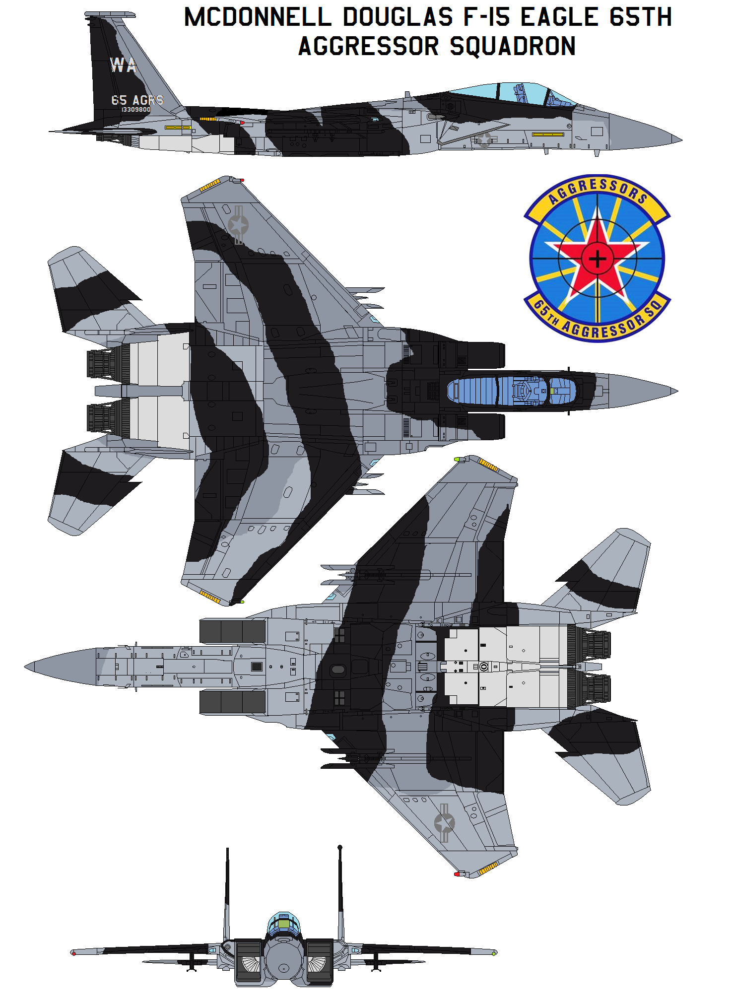 McDonnell Douglas F-15 Eagle 65th Aggressor north by McDonnell Douglas F-15 Eagle 65th Aggressor north by