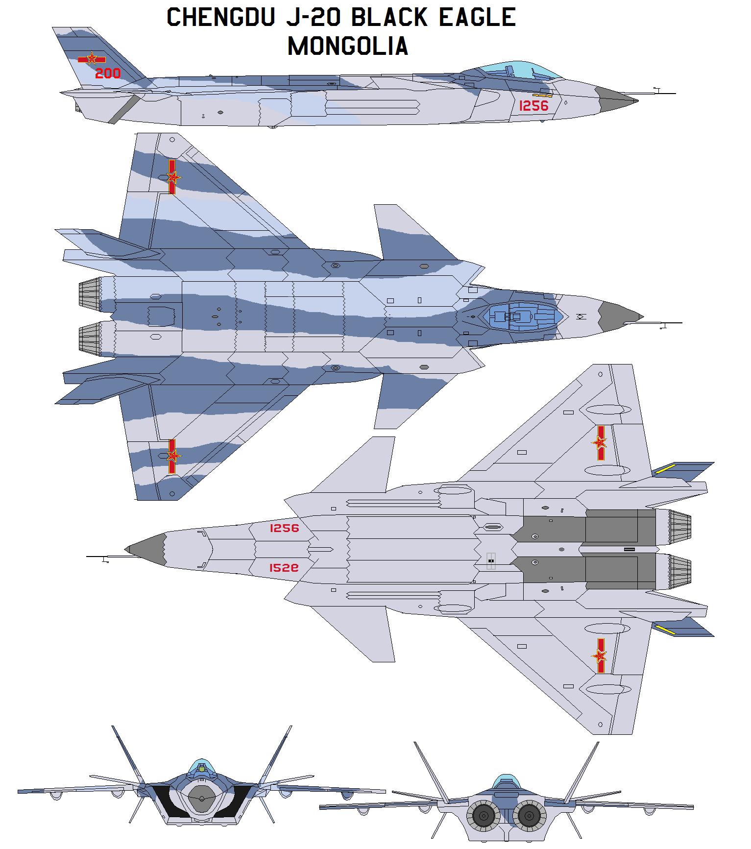 Chengdu J-20 Black Eagle Mongolia