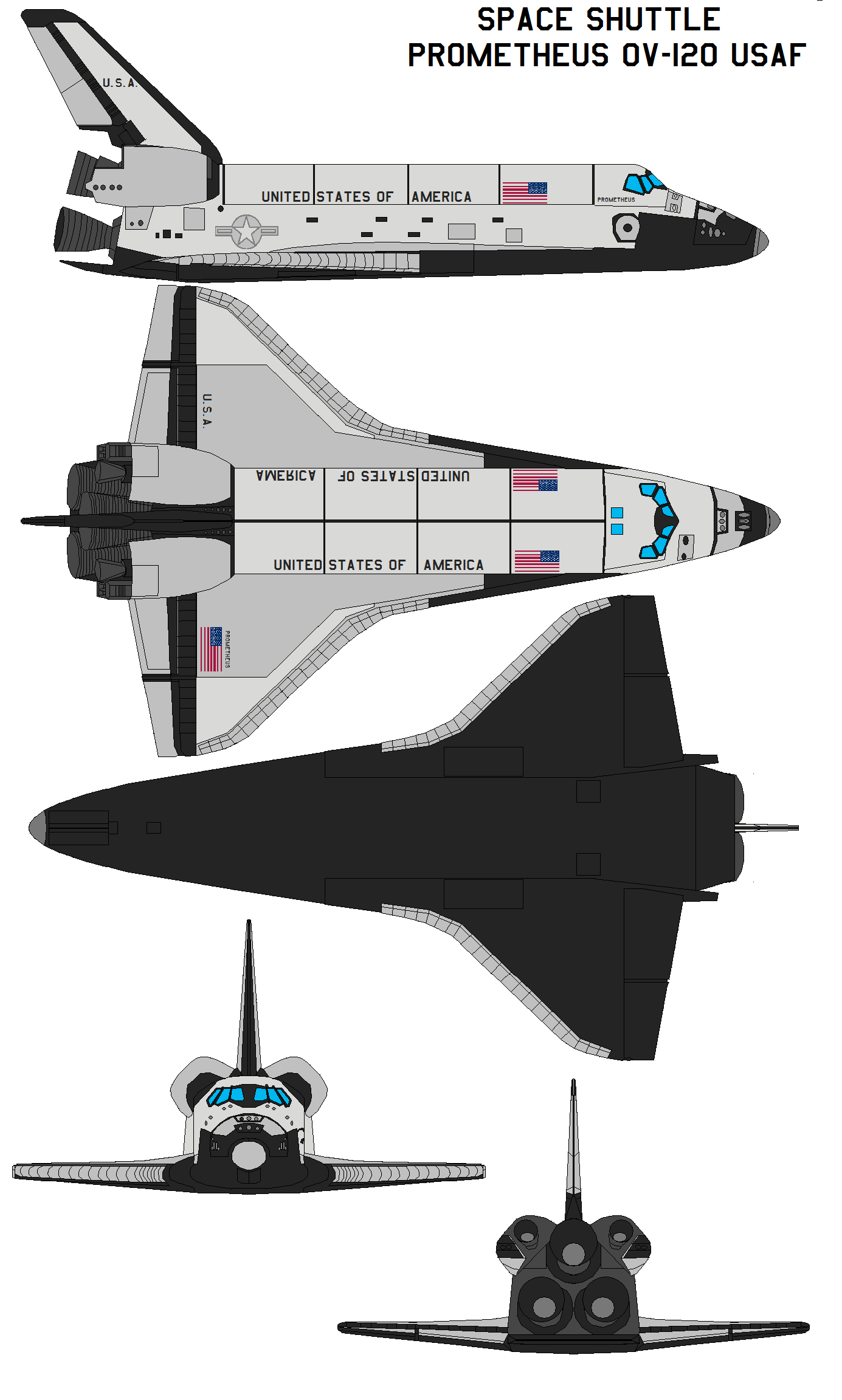 Prometheus Shuttle Space shuttle Prometheus OV-120 USAF by bagera3005 on DeviantArt