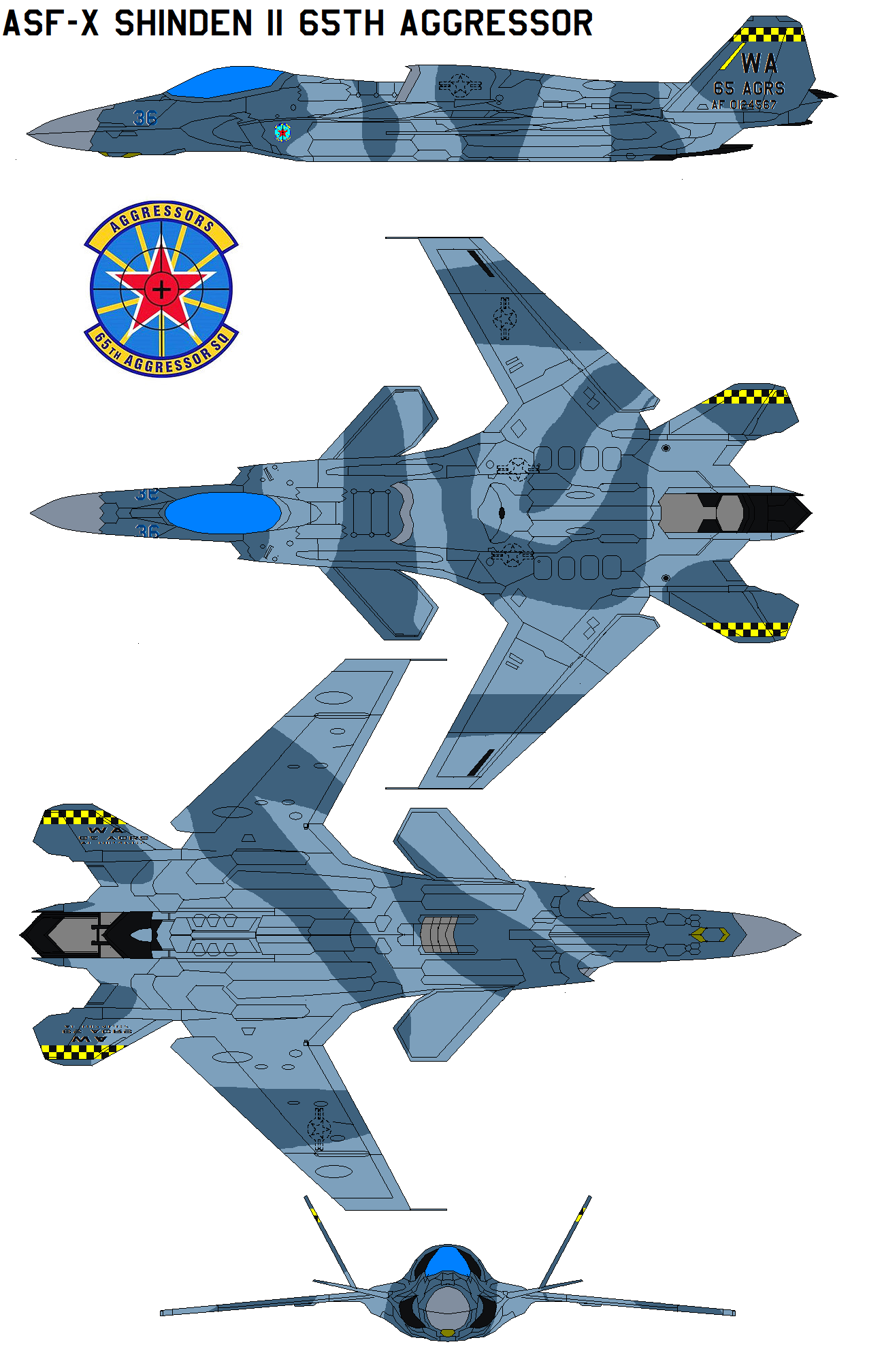 ASF-X Shinden II 65th Aggressor Squadron