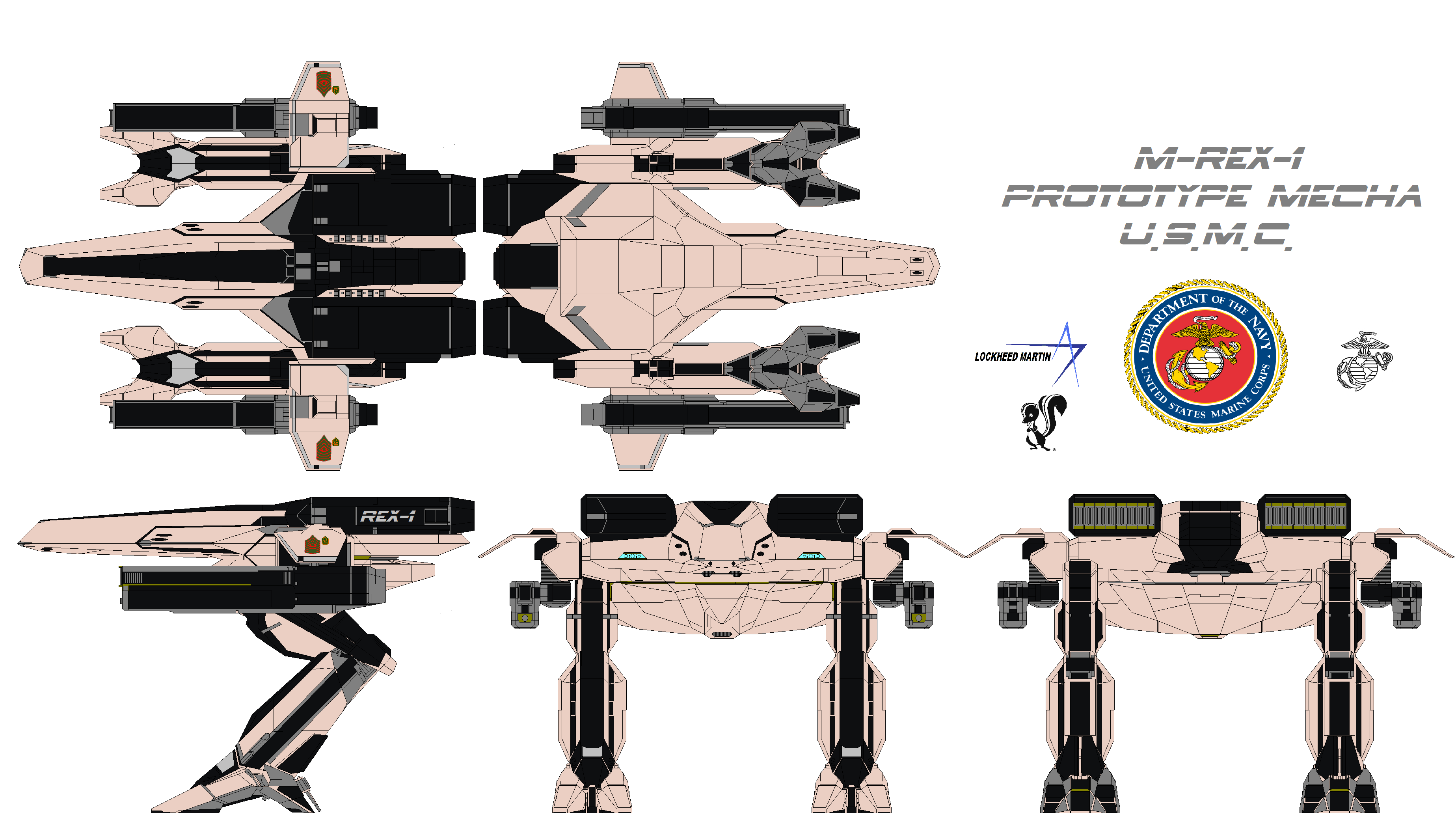 Lockheed M-REX-1 prototype  Mech