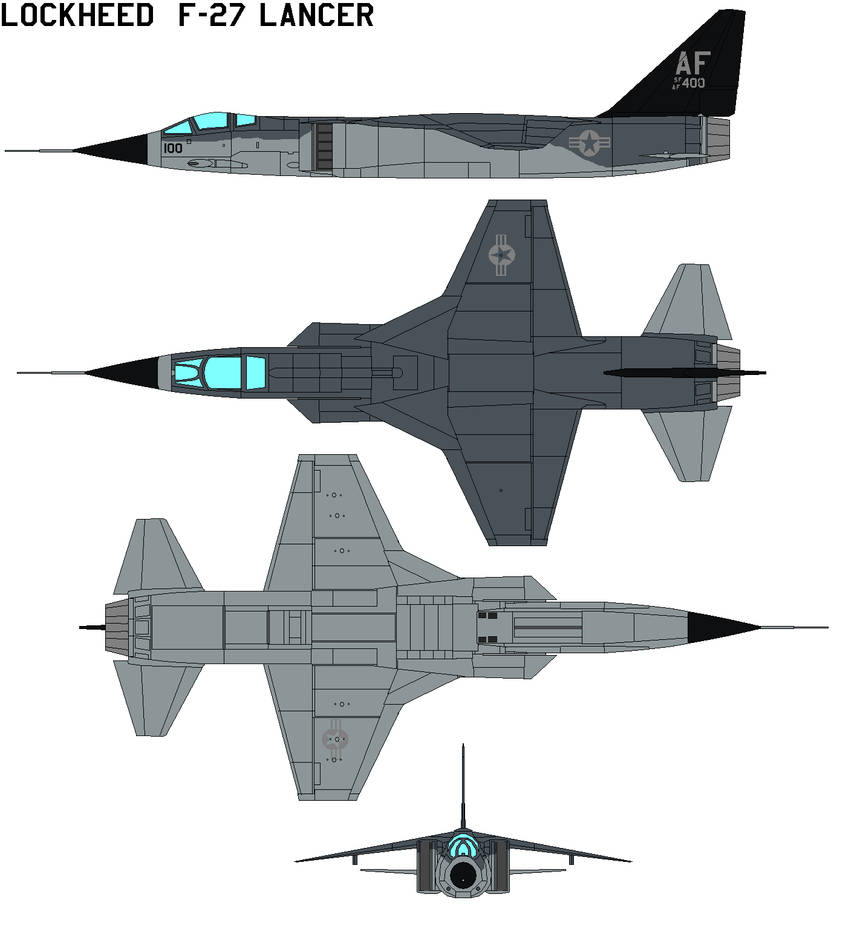 lockheed F-27 Lancer by bagera3005 on DeviantArt