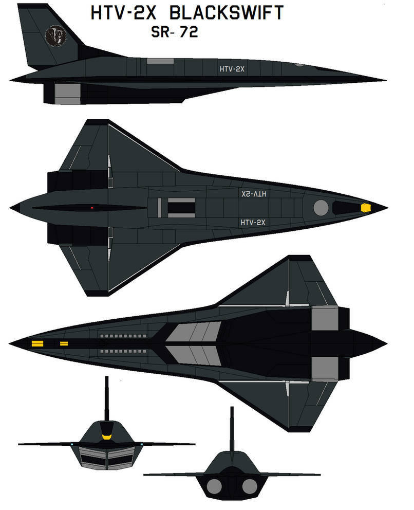 Lockheed Martin HTV-2X Blackswift SR-72 by bagera3005 on DeviantArt