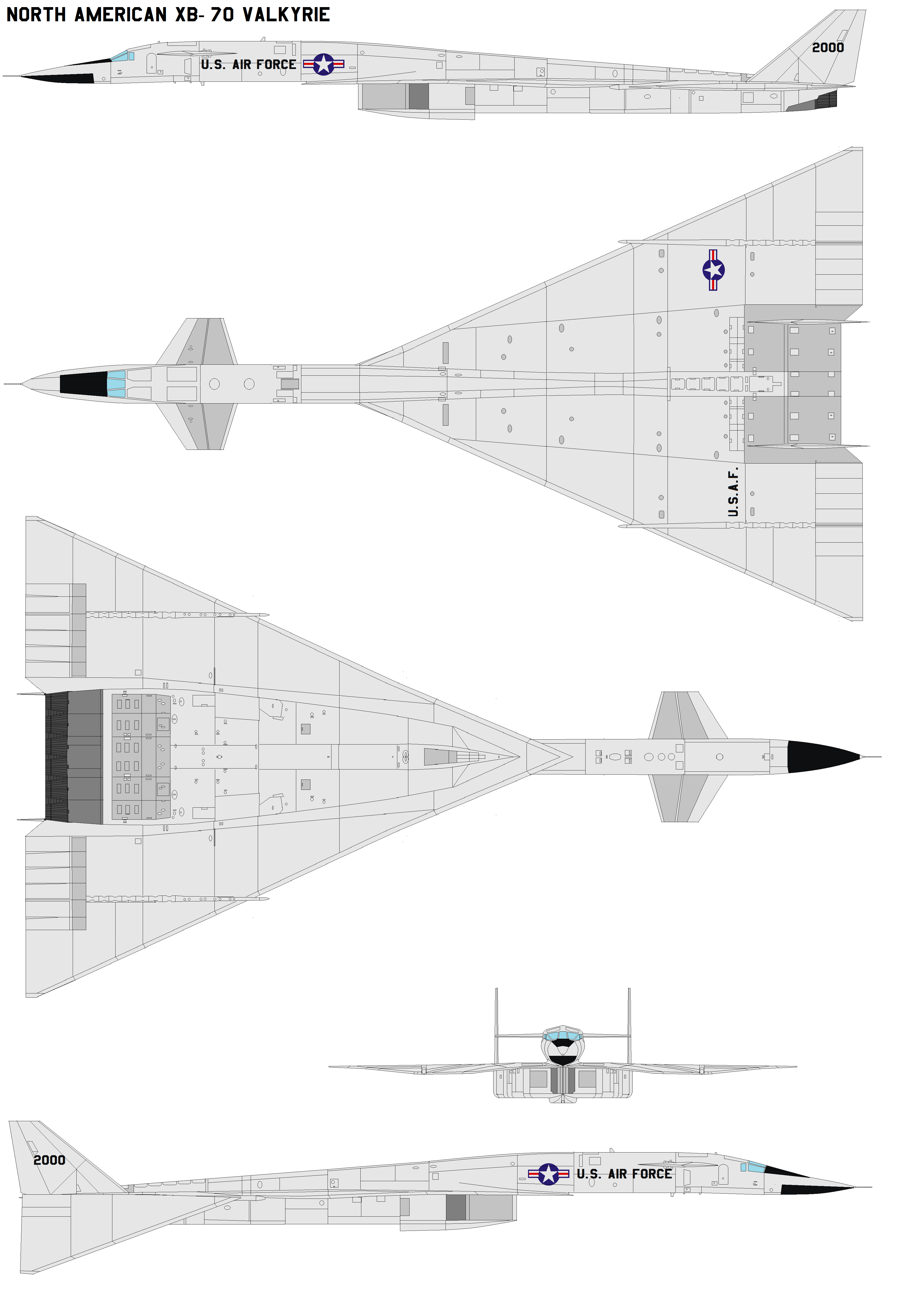 North American XB-70 Valkyrie by bagera3005 on DeviantArt