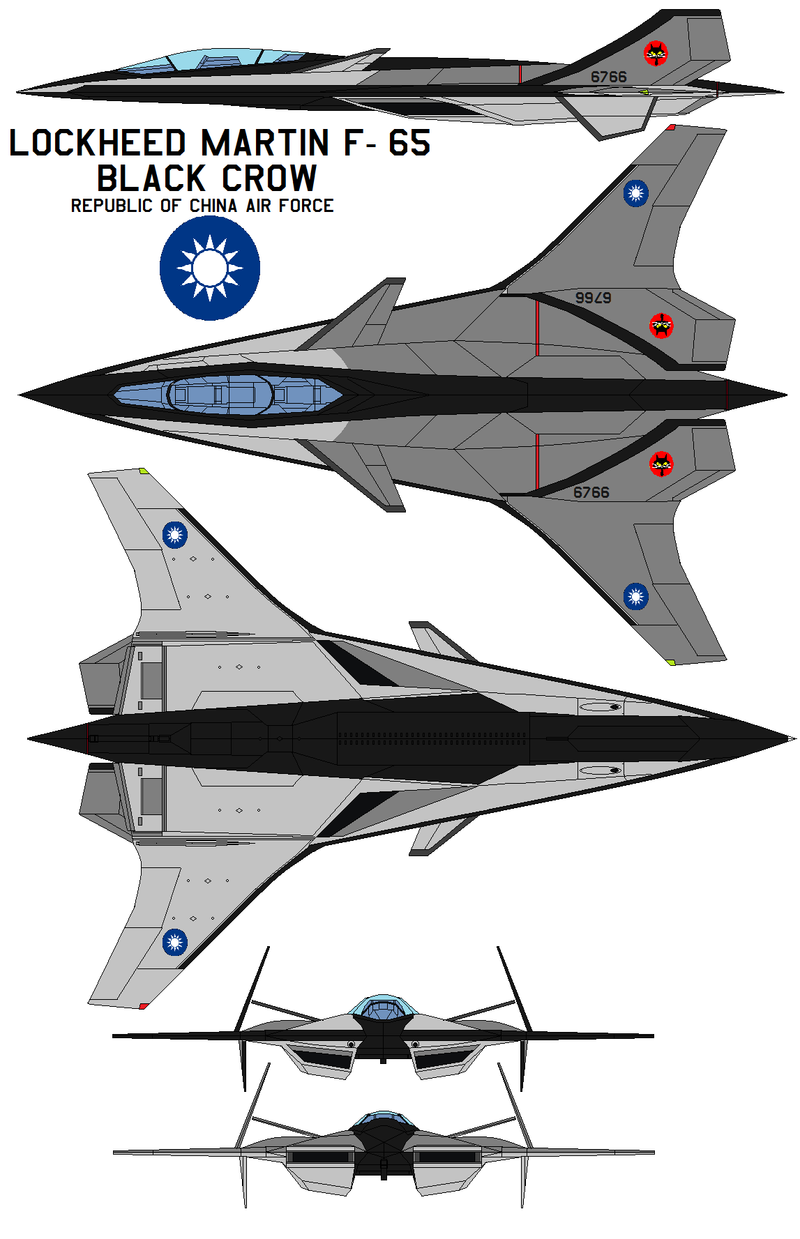 Lockheed Martin F-65 black crow  ROCAF