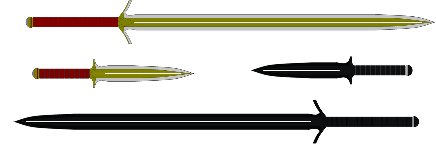 Broadsword Deviantart Modern broadsword an dagger by bagera3005 on DeviantArt