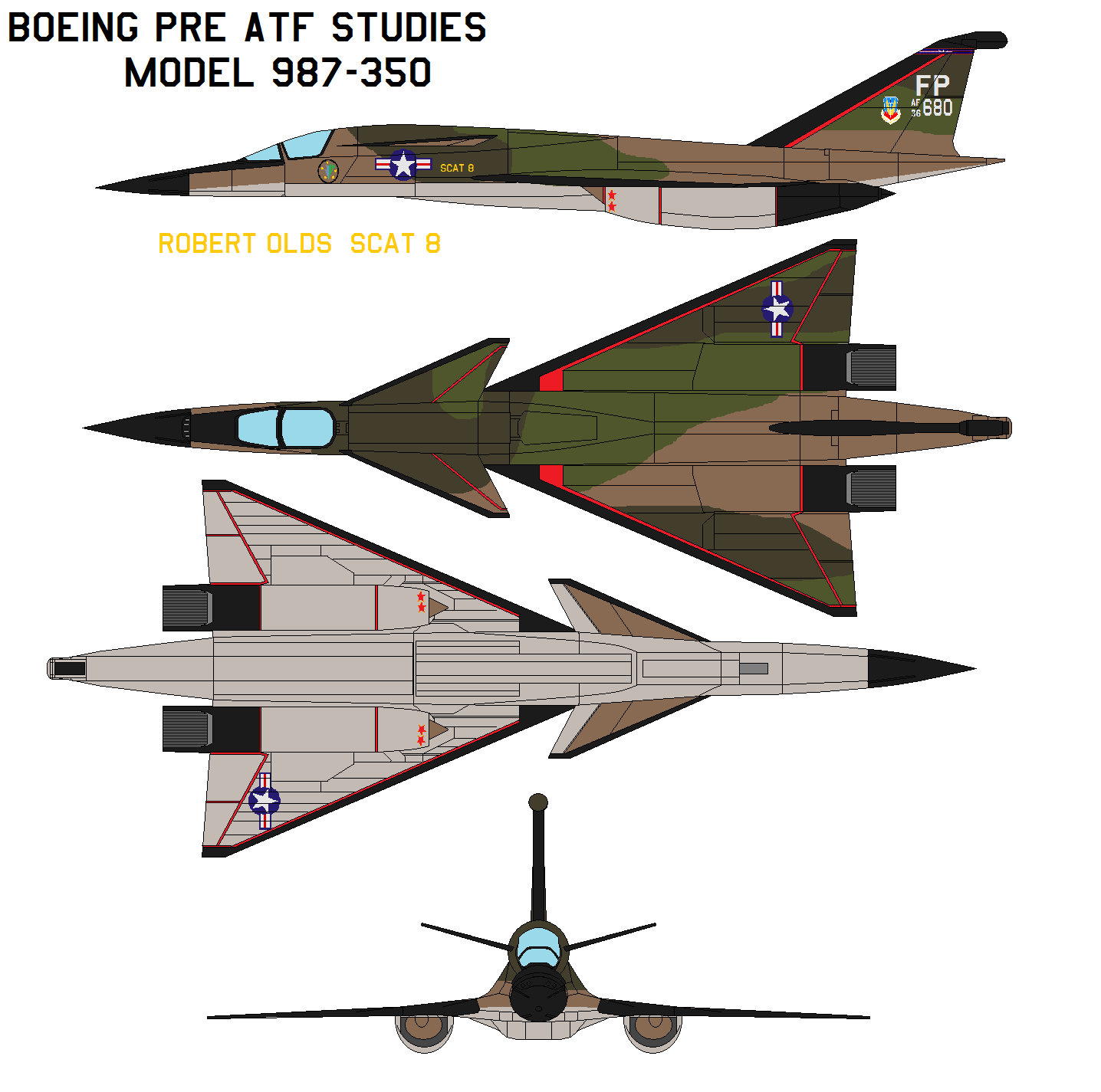 Boeing pre atf studies Model 987 Robert Olds  