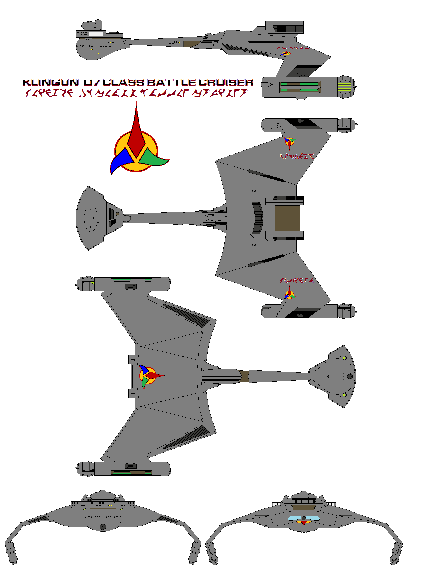 Klingon D7 Class Battle Cruiser by bagera3005 on DeviantArt