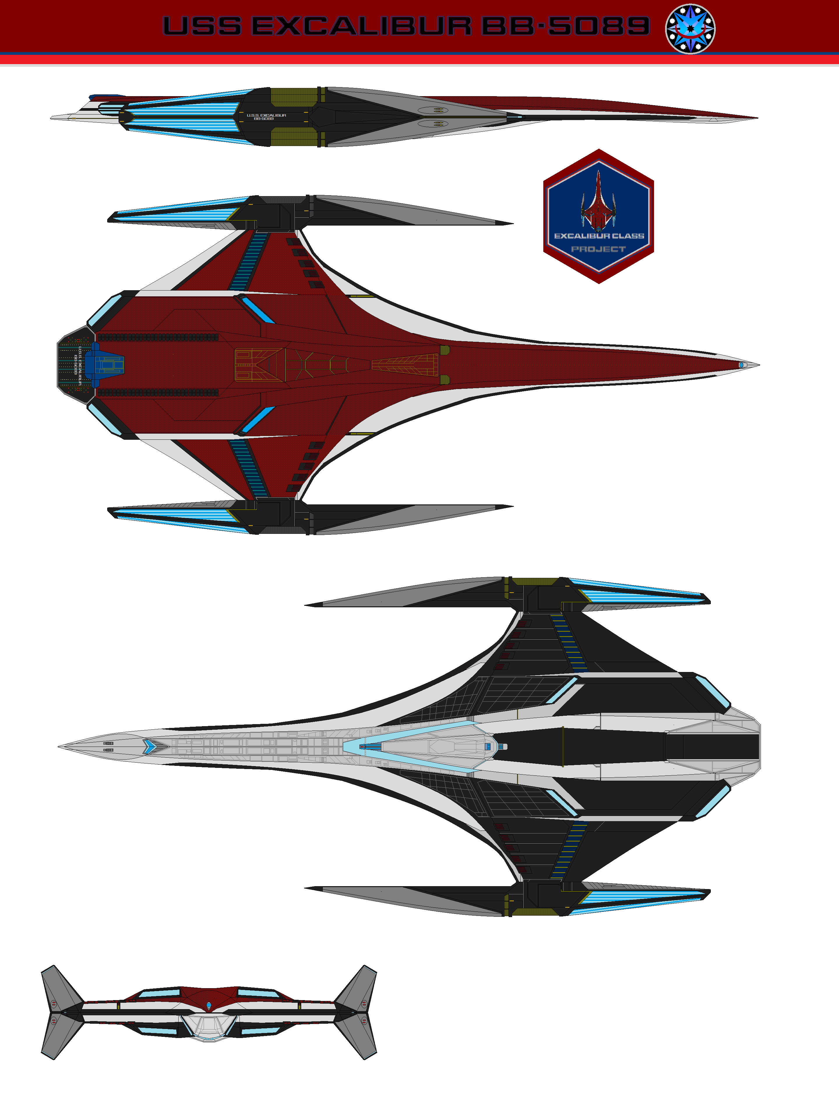 U.S.S. Excalibur BB-5089 Heavy Battleship WIP