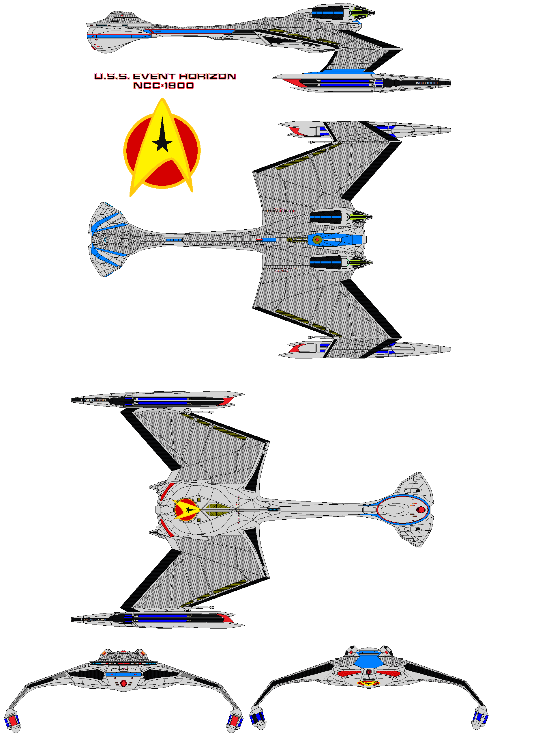 starfleet  D12 Class U.S.S. Event Horizon NCC-1900