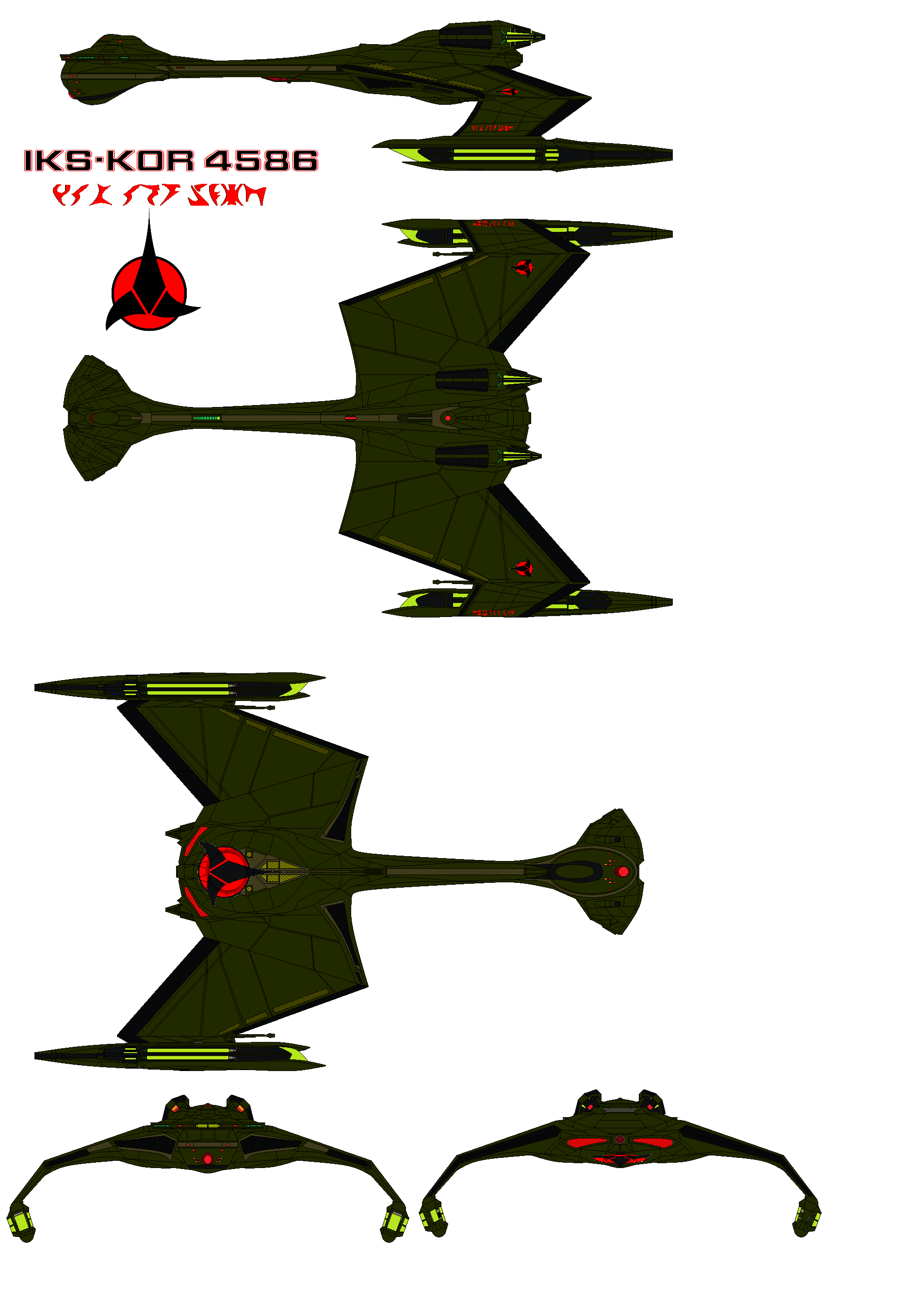 Klingon Kang   D-12 Class Battle Cruiser IKS-Kor