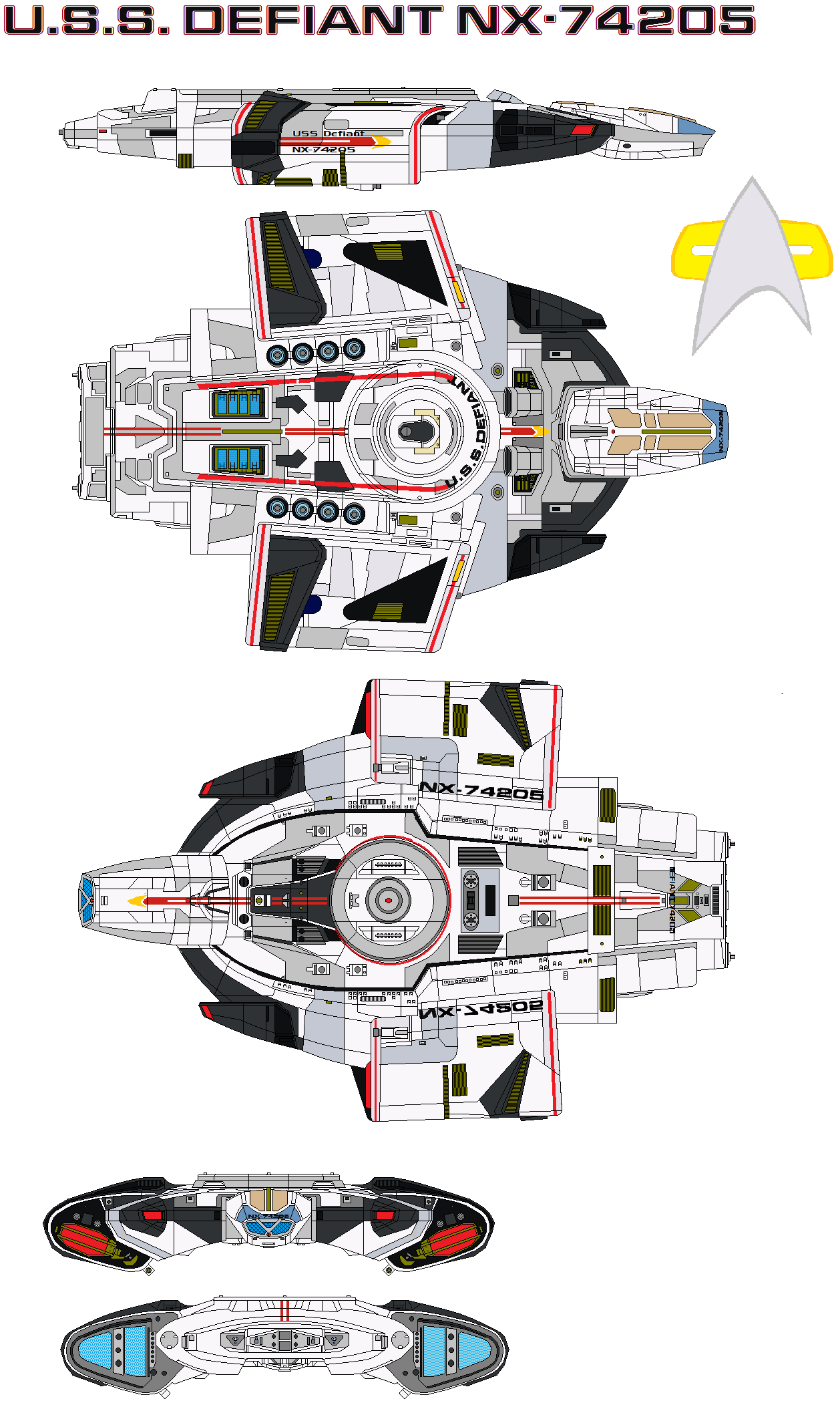 USS Defiant NX-74205 refit