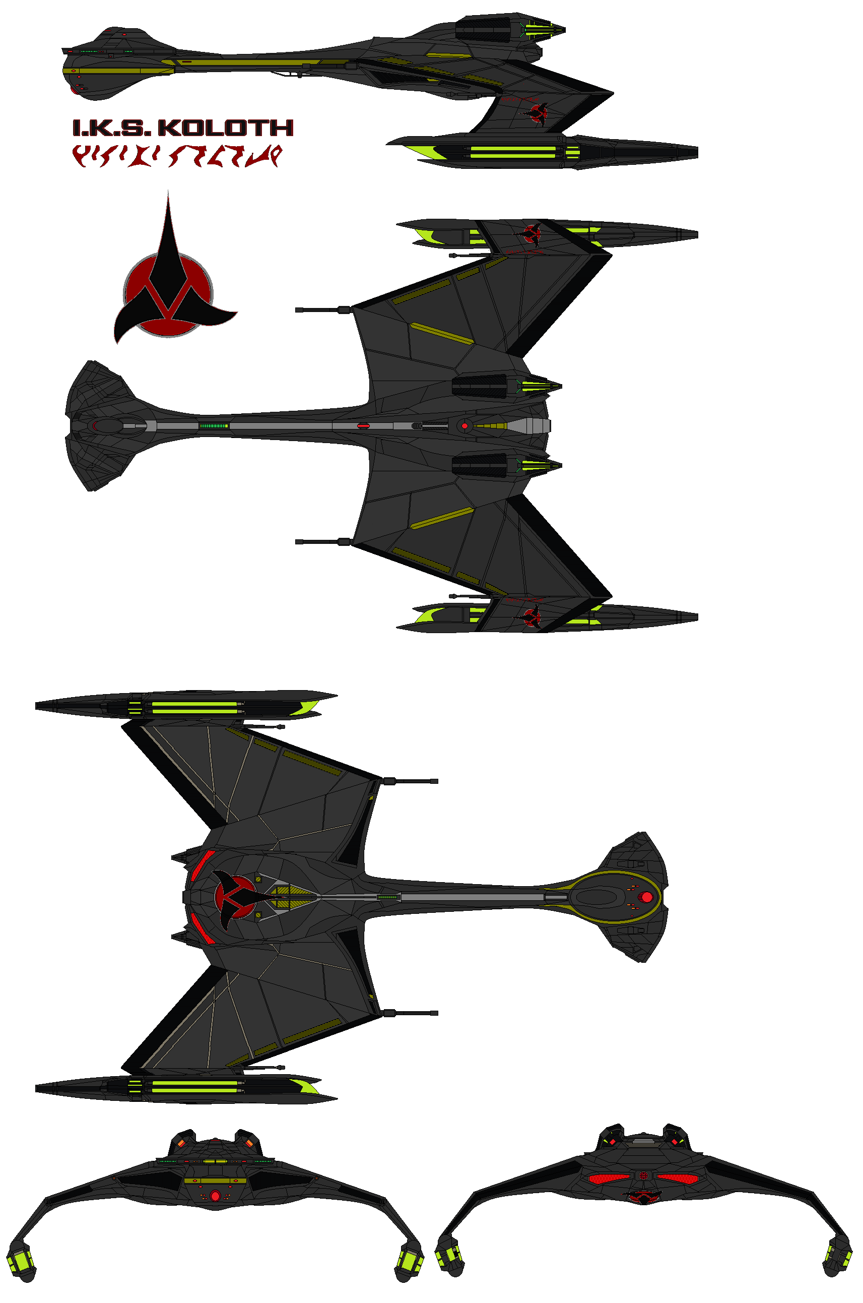 Klingon IKS Koloth  D-12 Class Battle Cruiser