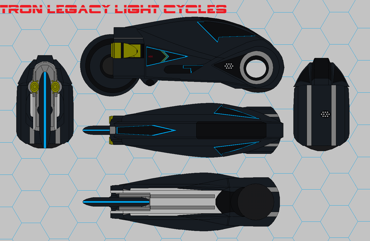 Tron Legacy Light Cycles  black mod