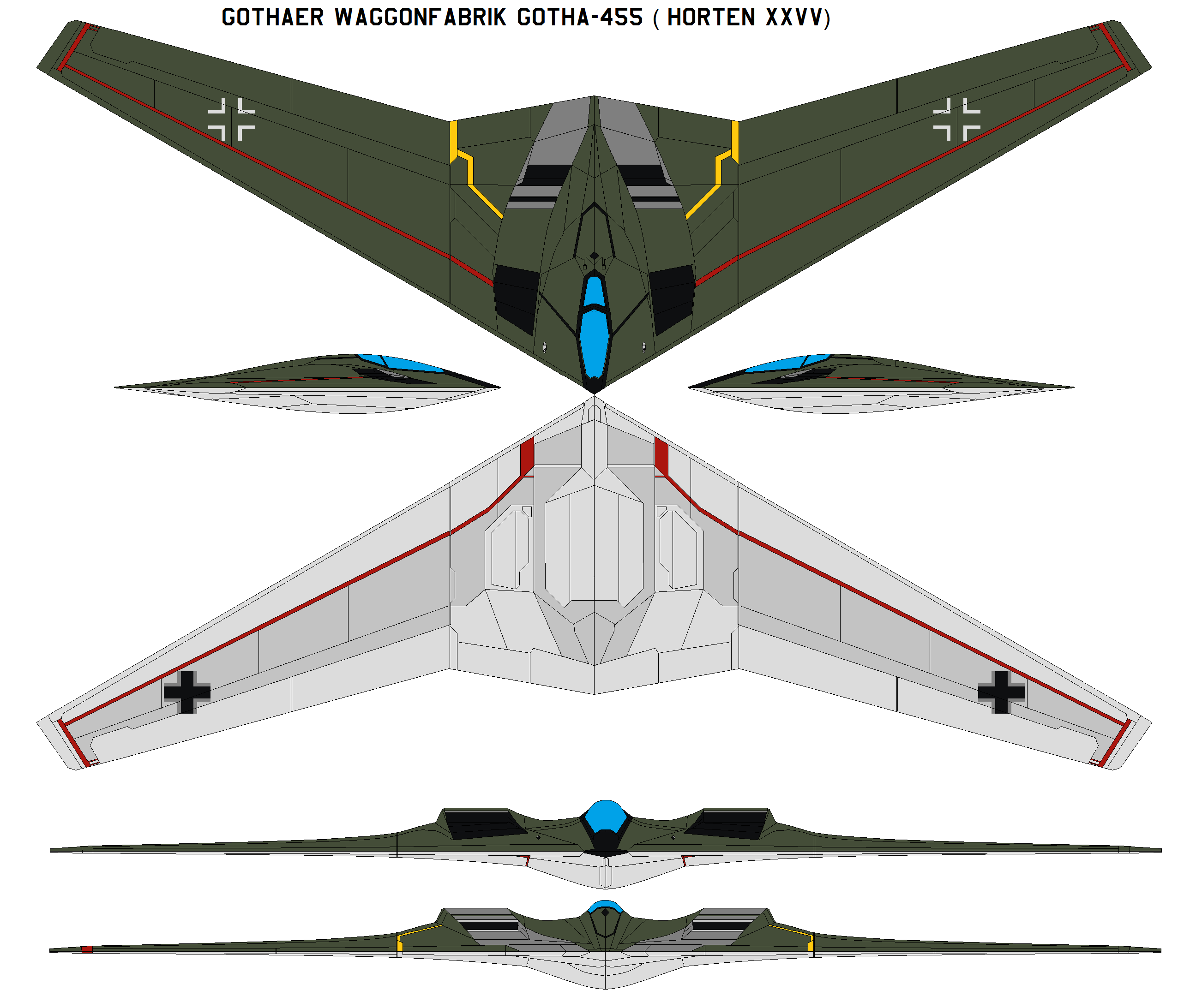 Gothaer Waggonfabrik Gotha-455 (Horten XXVV)