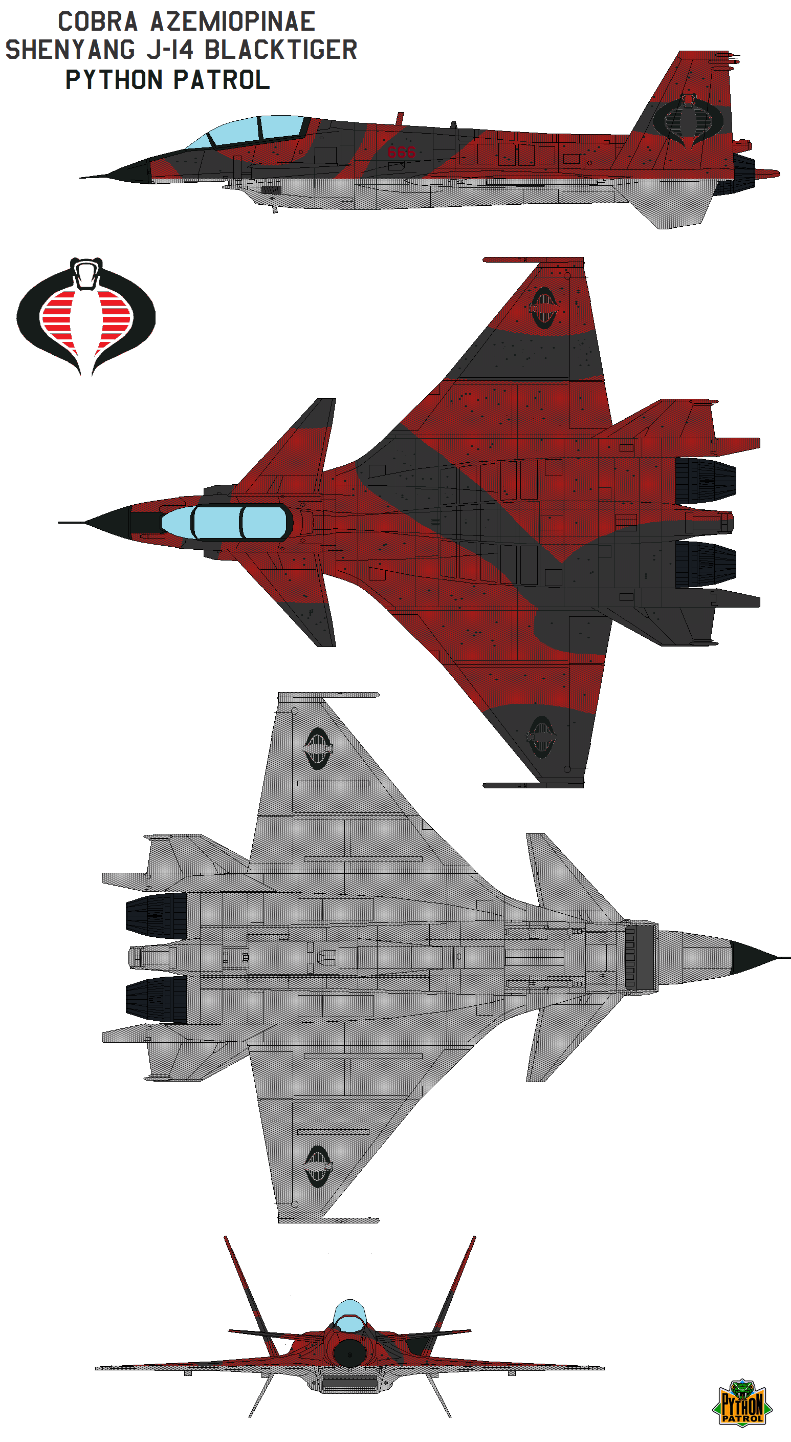 Python Patrol Jet Cobra Azemiopinae Shenyang J-14 Python Patrol by bagera3005 on DeviantArt