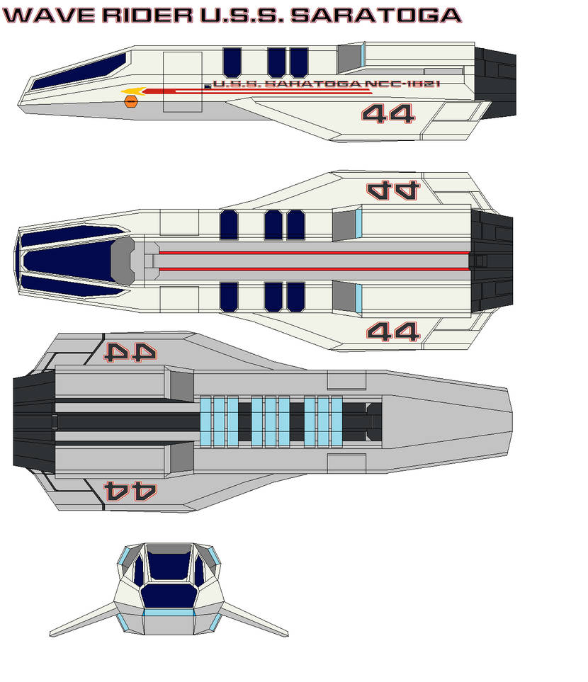 wave rider U.S.S. Saratoga NCC-1621 by bagera3005 on DeviantArt