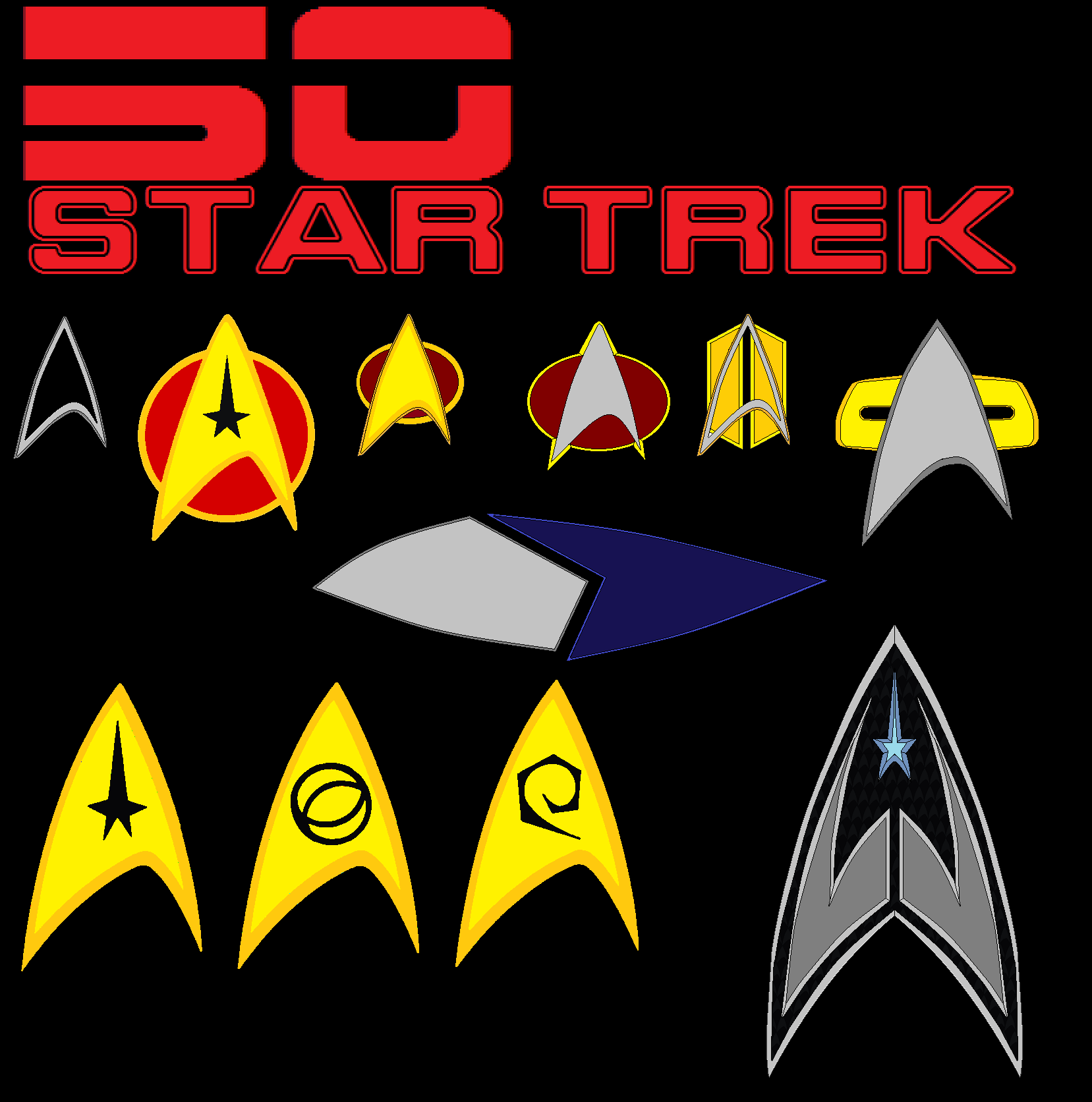 50 Years Of Trek by bagera3005 on DeviantArt