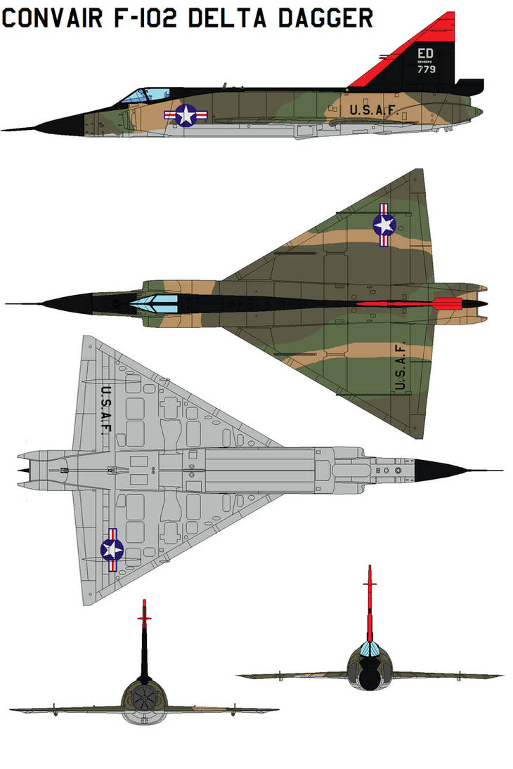 Convair F-102 Delta Dagger camo by bagera3005 on DeviantArt