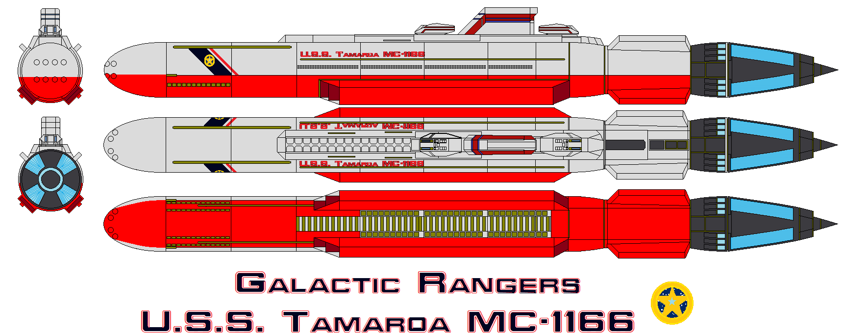 Galactic Rangers U.S.S. Tamaroa MC-1166