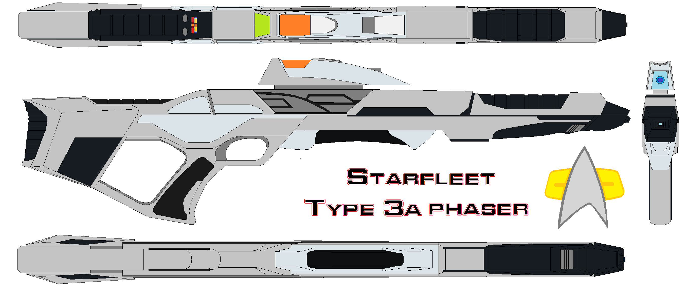 Starfleet Rifel Starfleet phaser rifle Type 3d by bagera3005 on DeviantArt