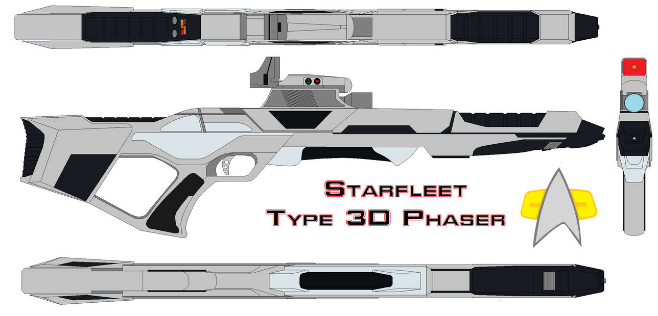Starfleet Rifel Starfleet phaser rifle Type 3d by bagera3005 on DeviantArt