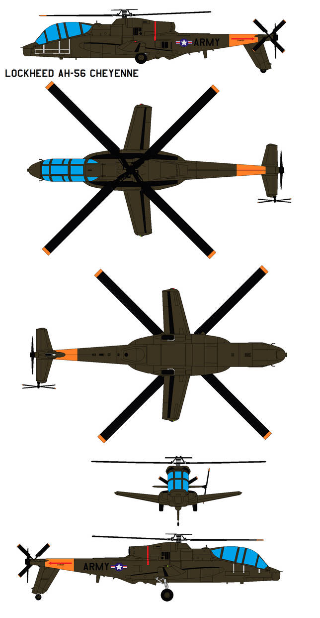 Lockheed AH-56 Cheyenne by bagera3005 on DeviantArt