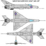 Mikoyan-Gurevich USAF MIG 21F