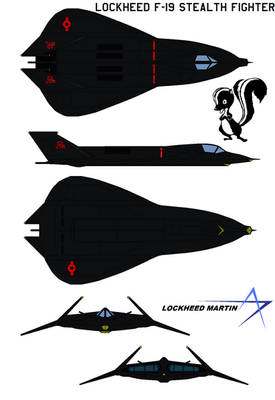 Lockheed F-19 Stealth Fighter aircraft 42
