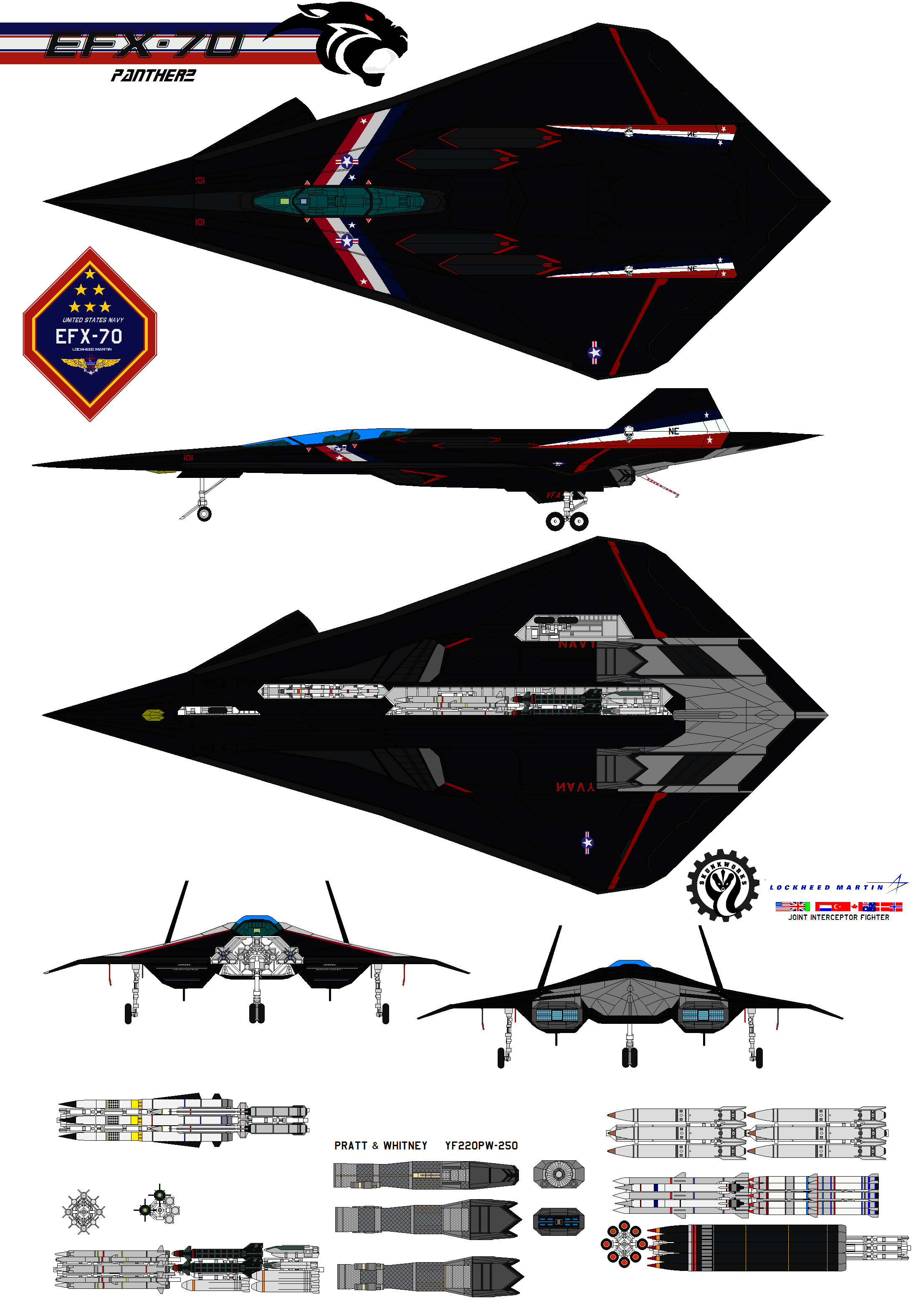 Lockheed EFX-70 Panther ordance bay load by bagera3005 on DeviantArt