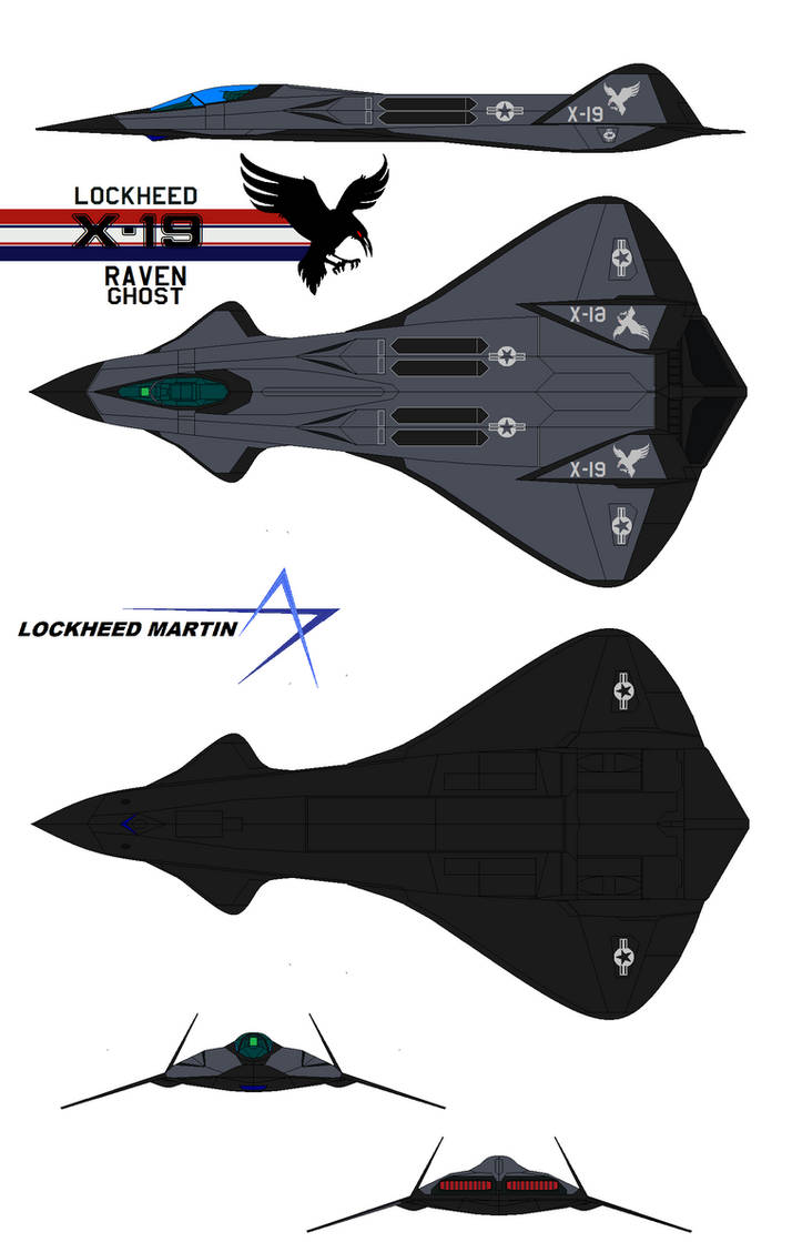 Lockheed X-19 Raven Stealth Fighter Ghost by bagera3005 on DeviantArt
