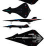 Stealth Fighters FA-70 Panther 2 Vs XF-19 Raven