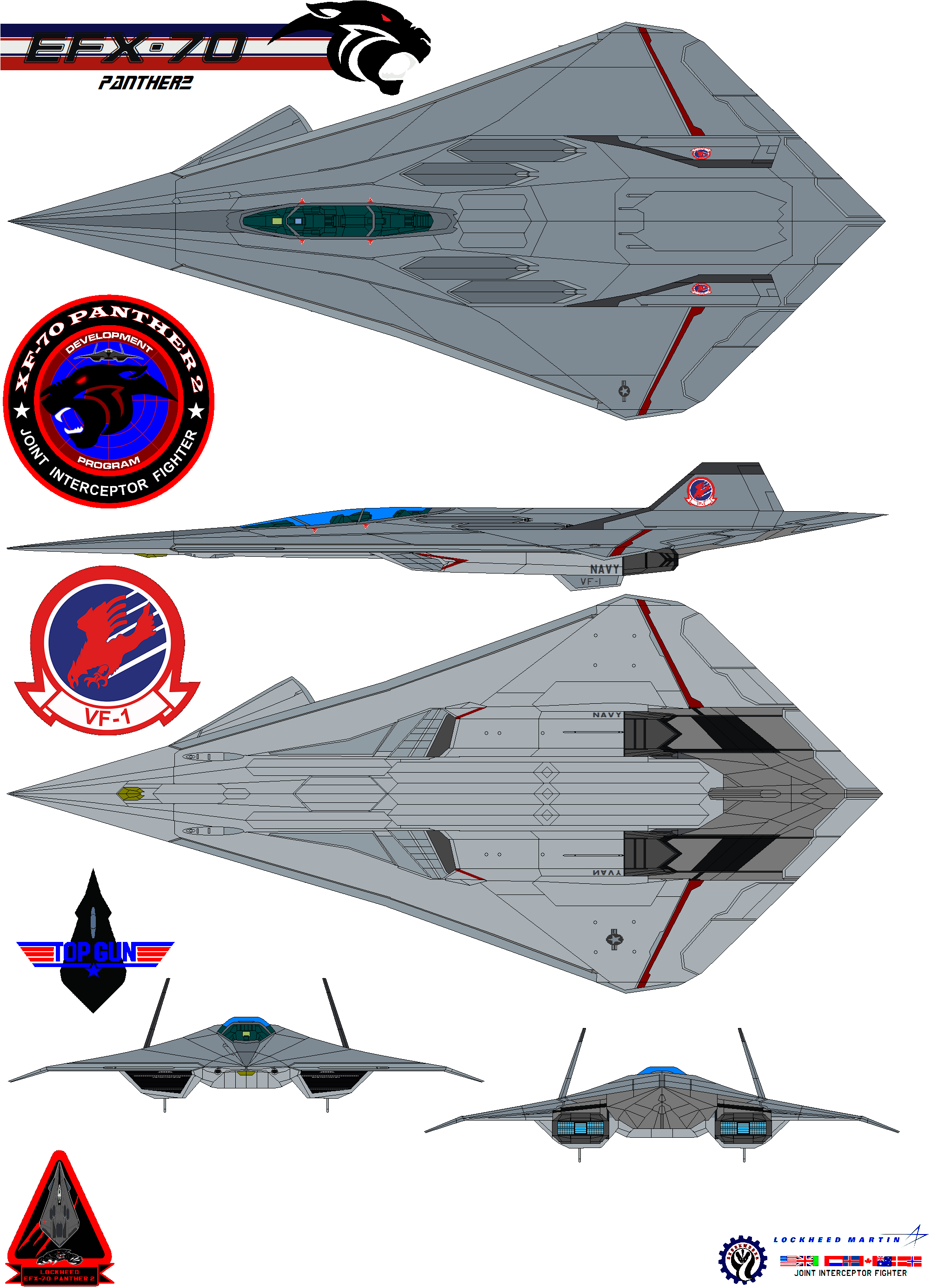 Lockheed EFX-70 Panther 2 Vf-1 top gun by bagera3005 on DeviantArt